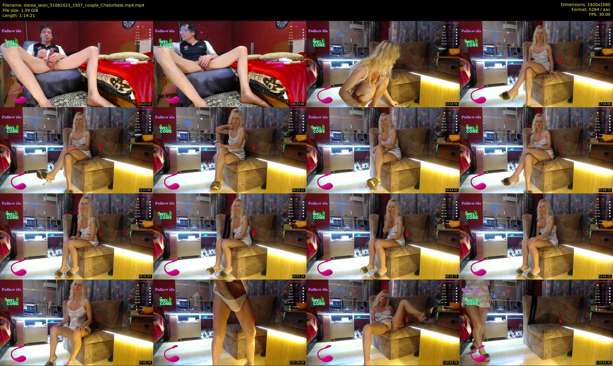 olesia_sean — 75 minute Chaturbate couple cam show recording, 1080p, Aug 31, 2021