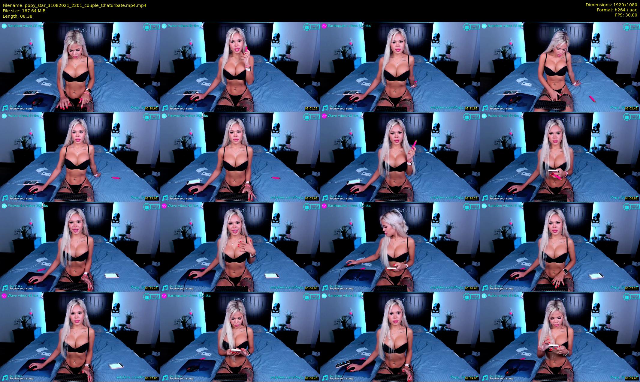 popy_star — 9 minute Chaturbate couple cam show recording, 1080p, Aug 31, 2021