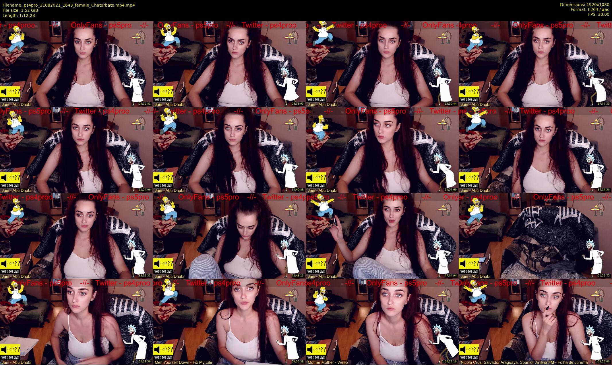ps4pro — 73 minute Chaturbate female cam show recording, 1080p, Aug 31, 2021