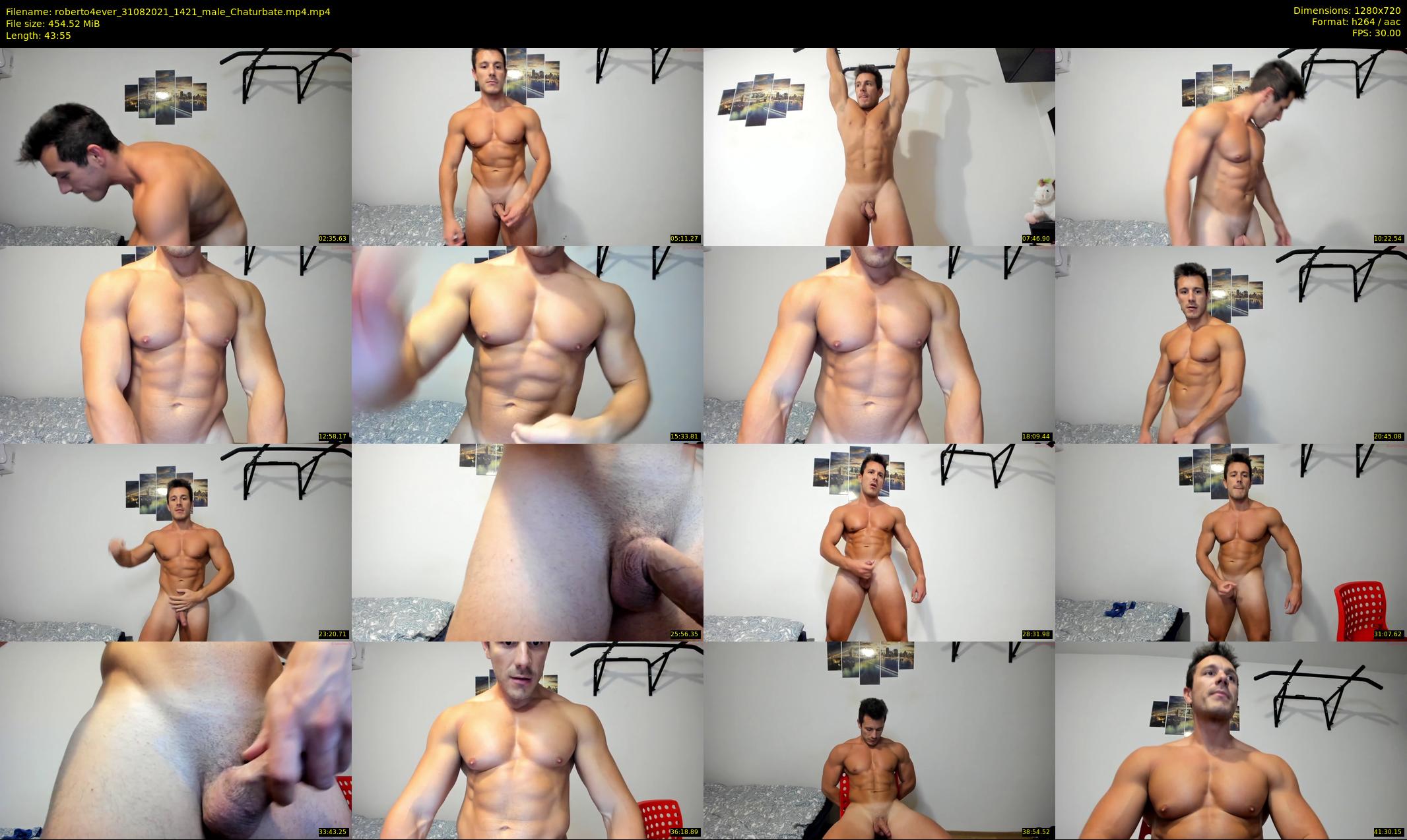 roberto4ever — 44 minute Chaturbate male cam show recording, 720p, Aug 31, 2021