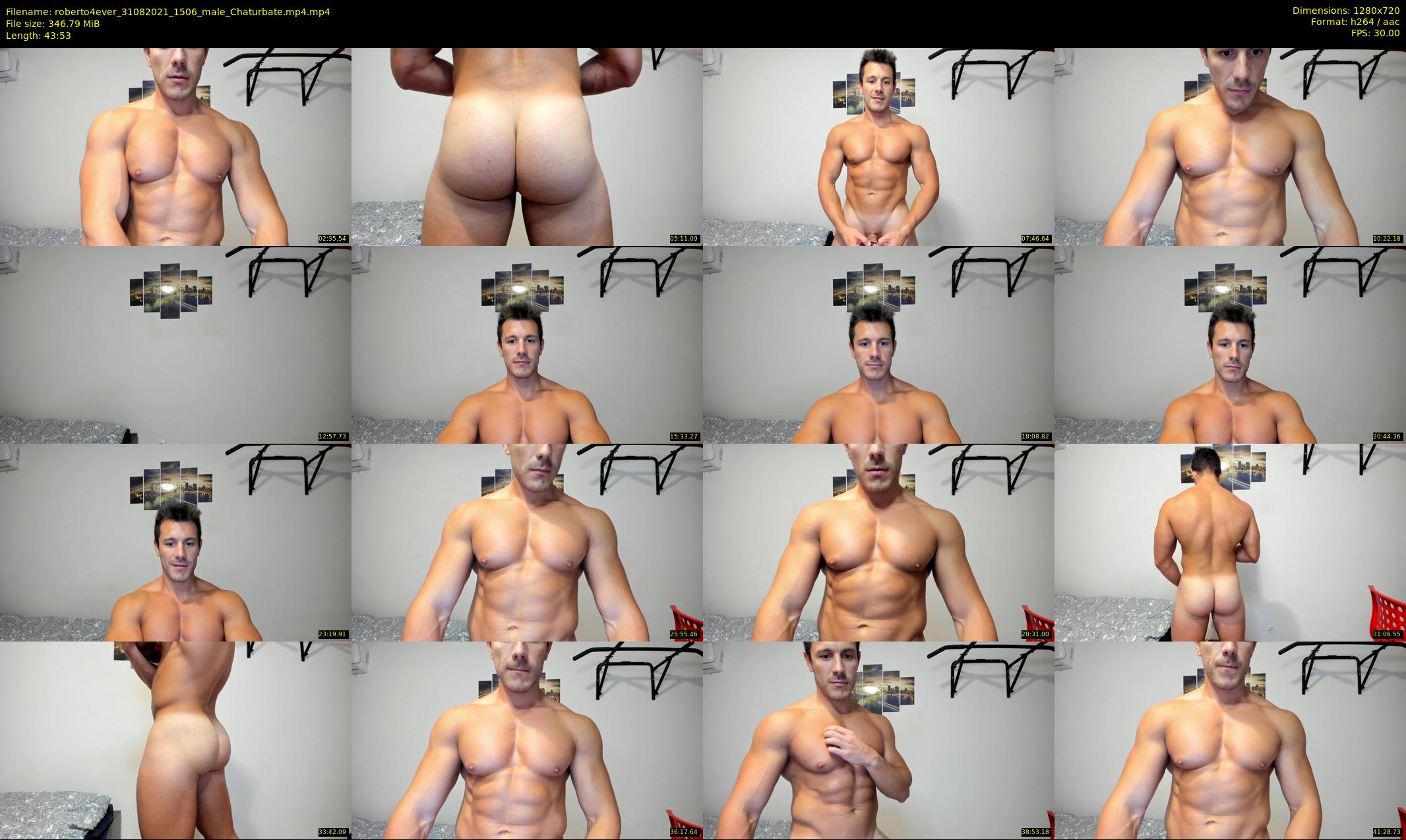 roberto4ever — 44 minute Chaturbate male cam show recording, 720p, Aug 31, 2021