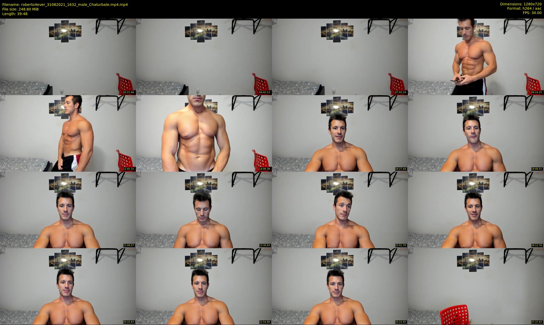 roberto4ever — 40 minute Chaturbate male cam show recording, 720p, Aug 31, 2021