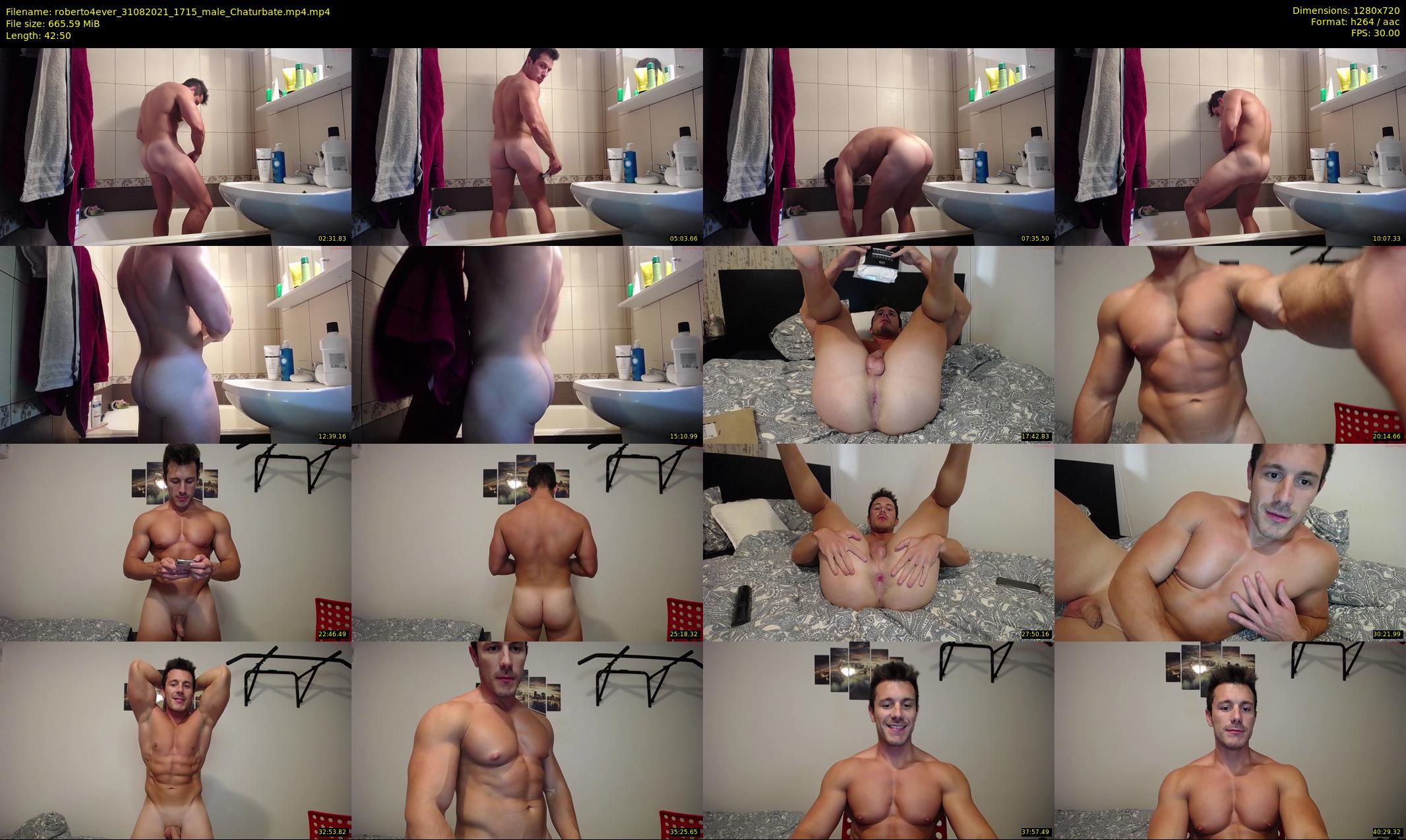 roberto4ever — 43 minute Chaturbate male cam show recording, 720p, Aug 31, 2021