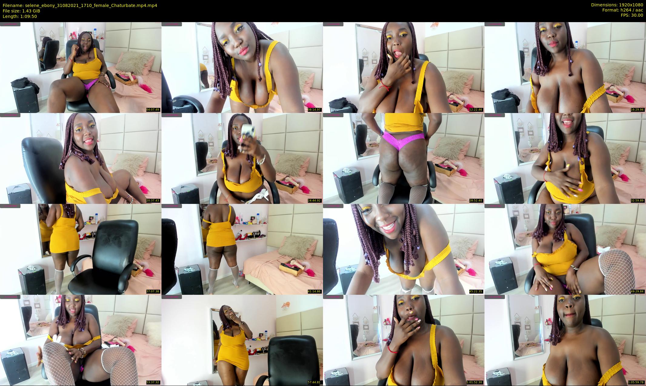 selene_ebony — 70 minute Chaturbate female cam show recording, 1080p, Aug 31, 2021