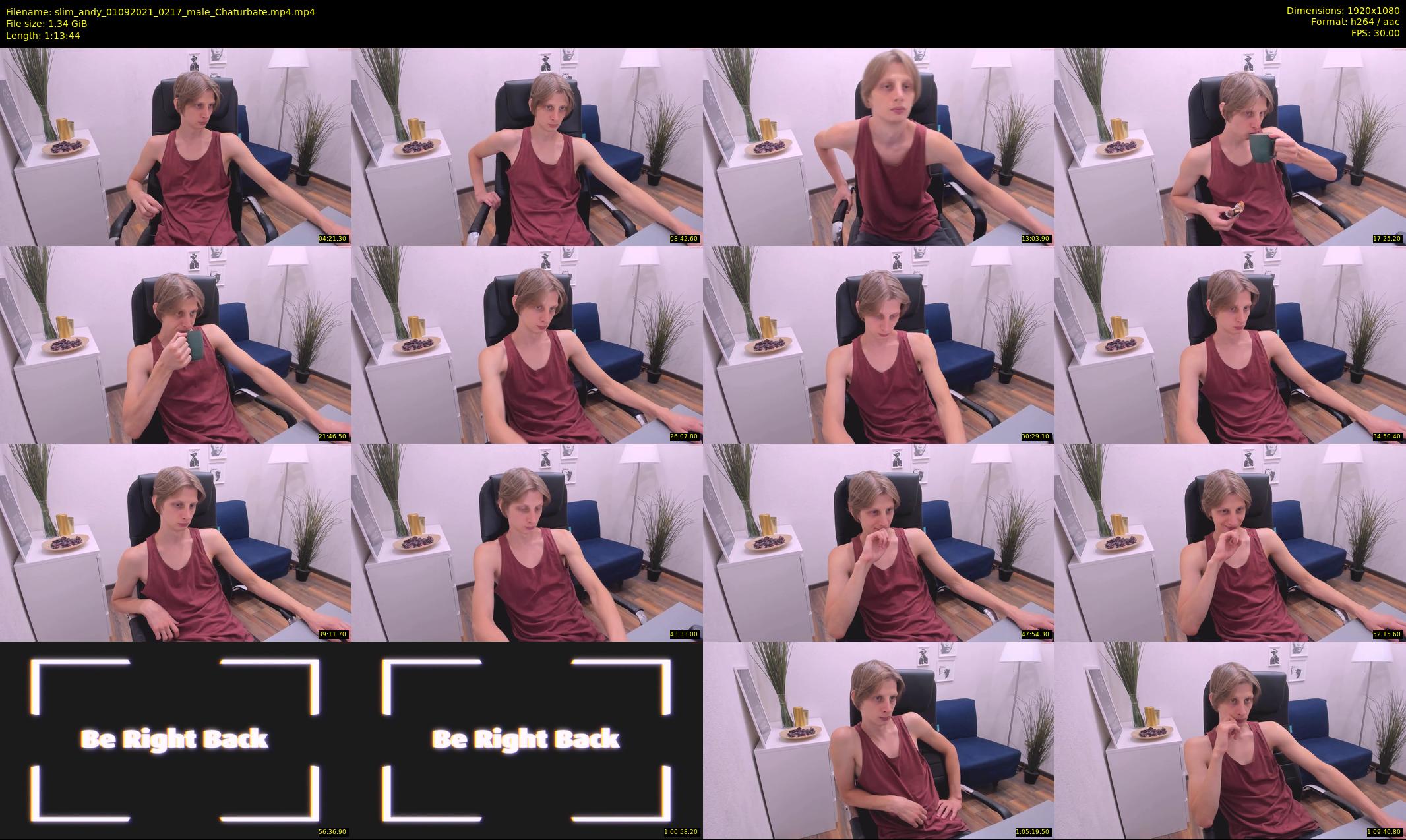 slim_andy — 74 minute Chaturbate male cam show recording, 1080p, Sep 1, 2021