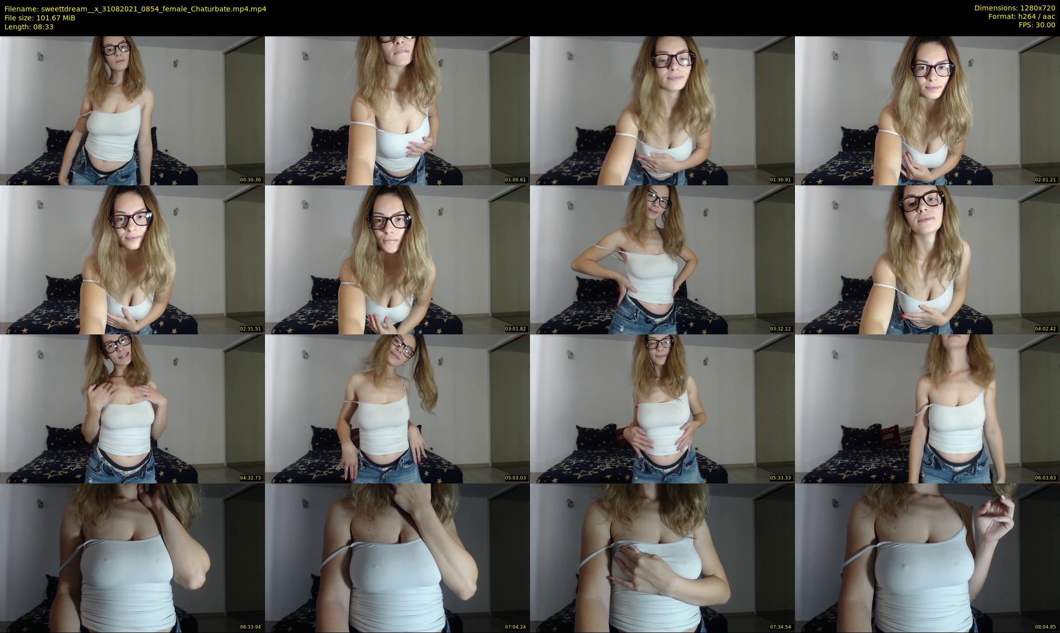 sweettdream__x — 9 minute Chaturbate female cam show recording, 720p, Aug 31, 2021