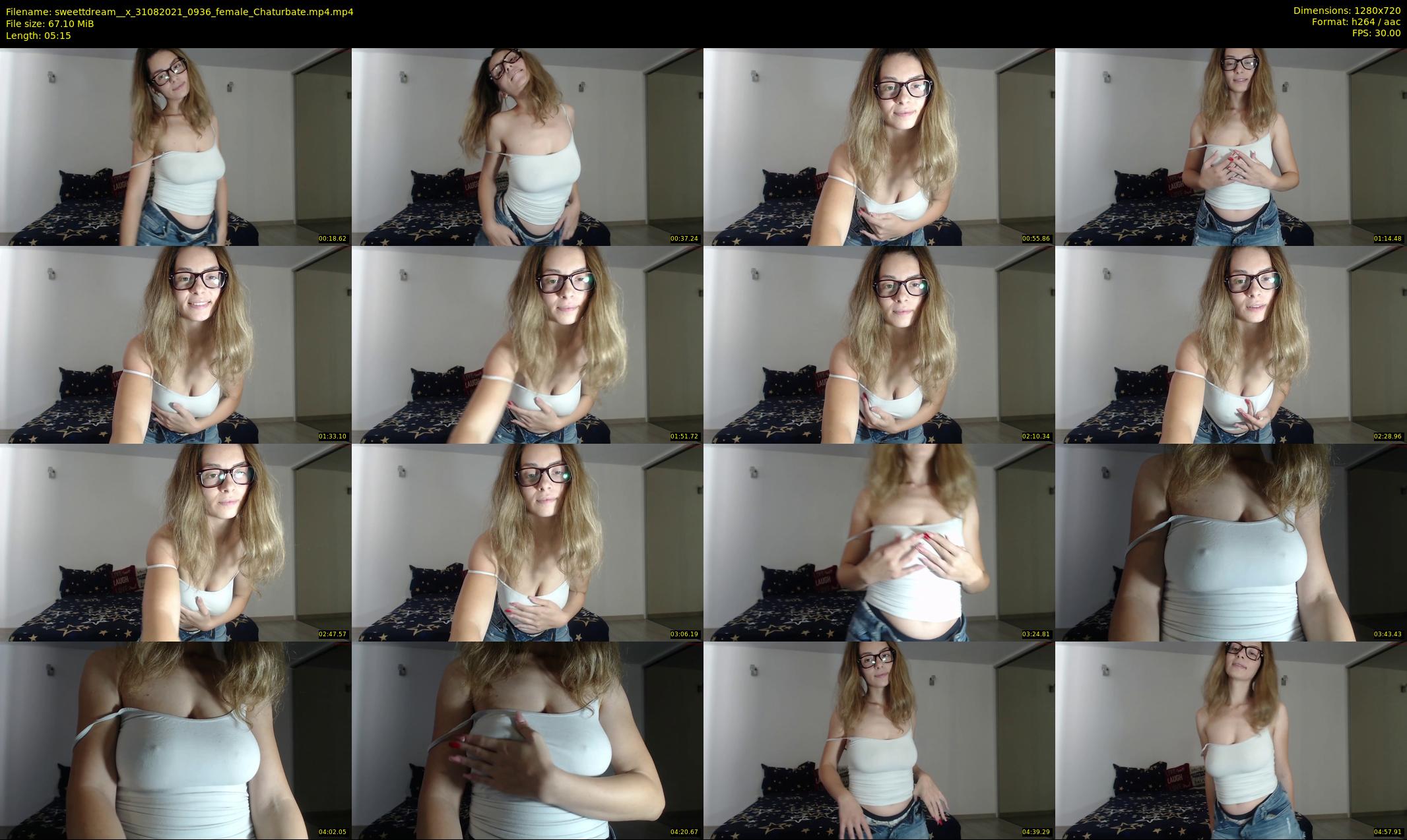 sweettdream__x — 6 minute Chaturbate female cam show recording, 720p, Aug 31, 2021