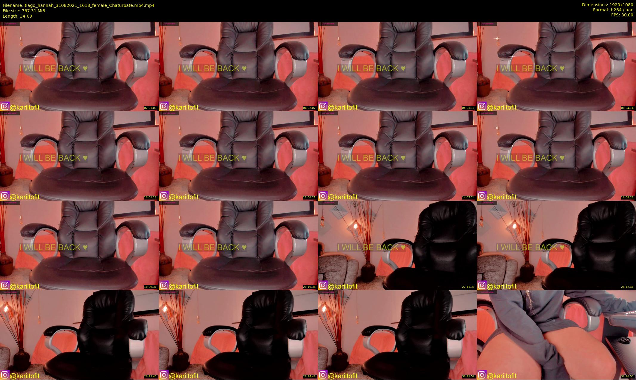 tiago_hannah — 35 minute Chaturbate couple cam show recording, 1080p, Aug 31, 2021