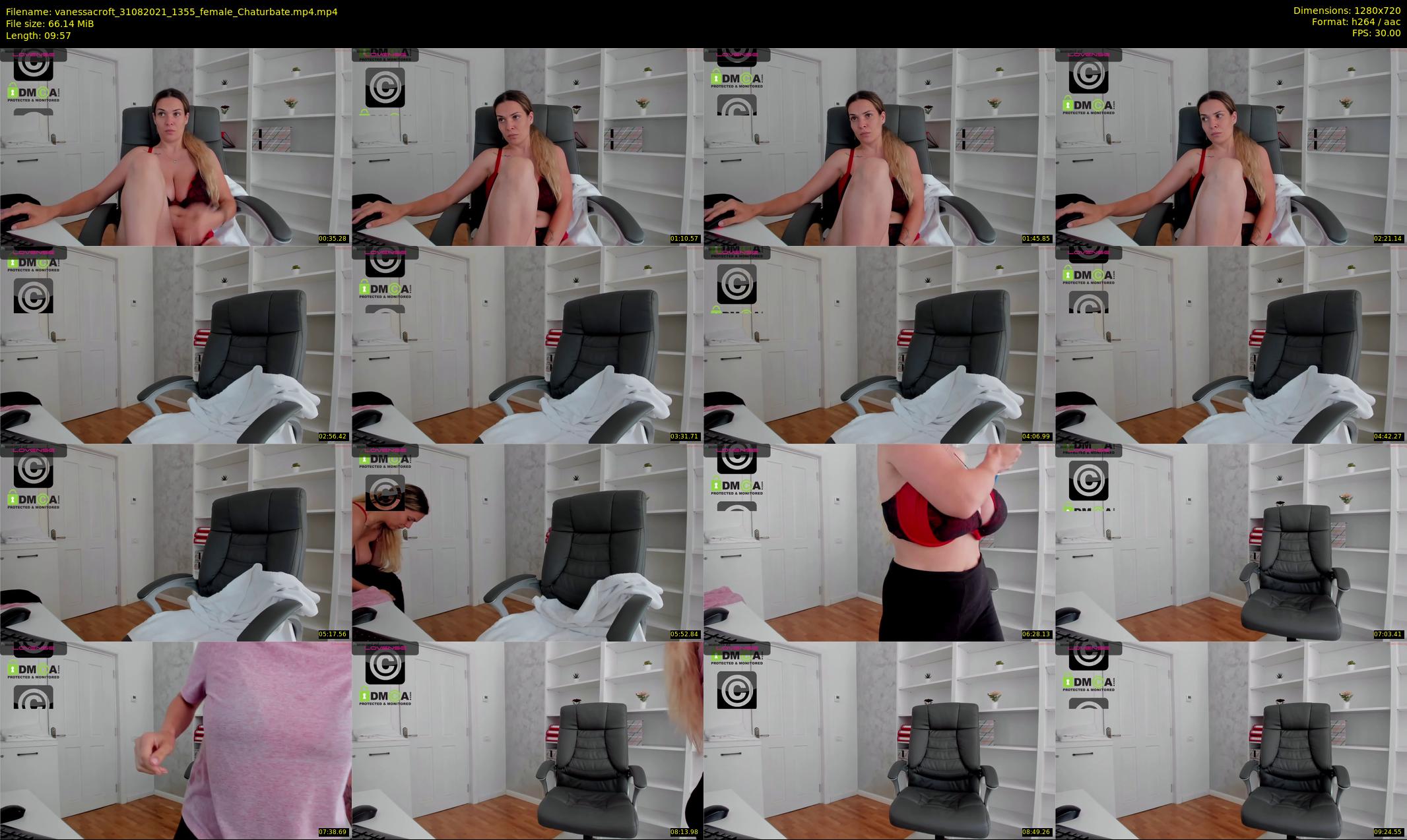 vanessacroft — 10 minute Chaturbate female cam show recording, 720p, Aug 31, 2021
