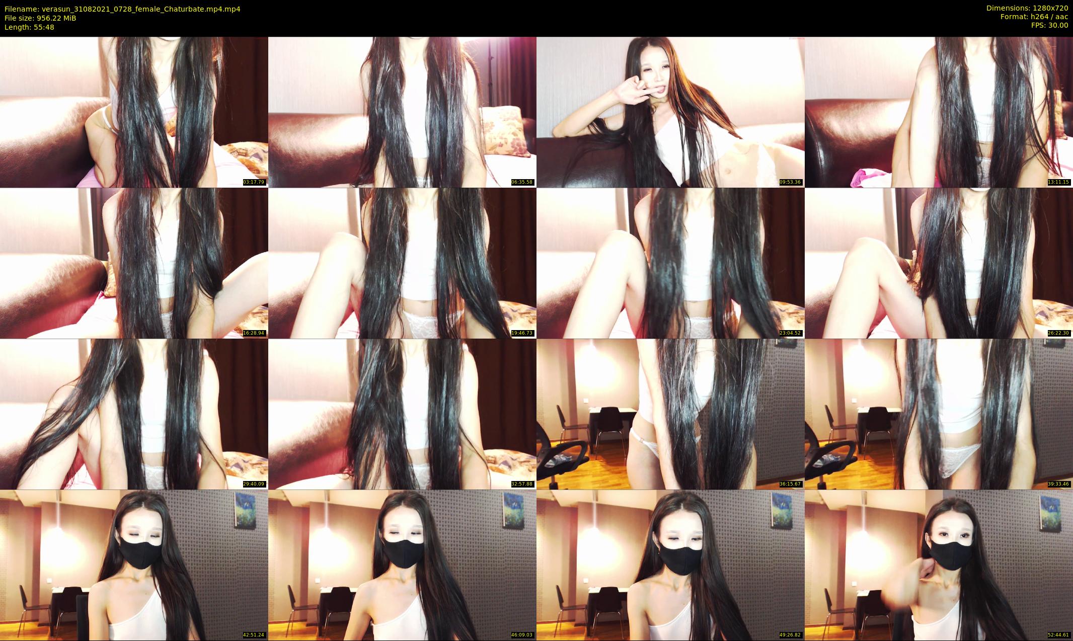 verasun — 56 minute Chaturbate female cam show recording, 720p, Aug 31, 2021