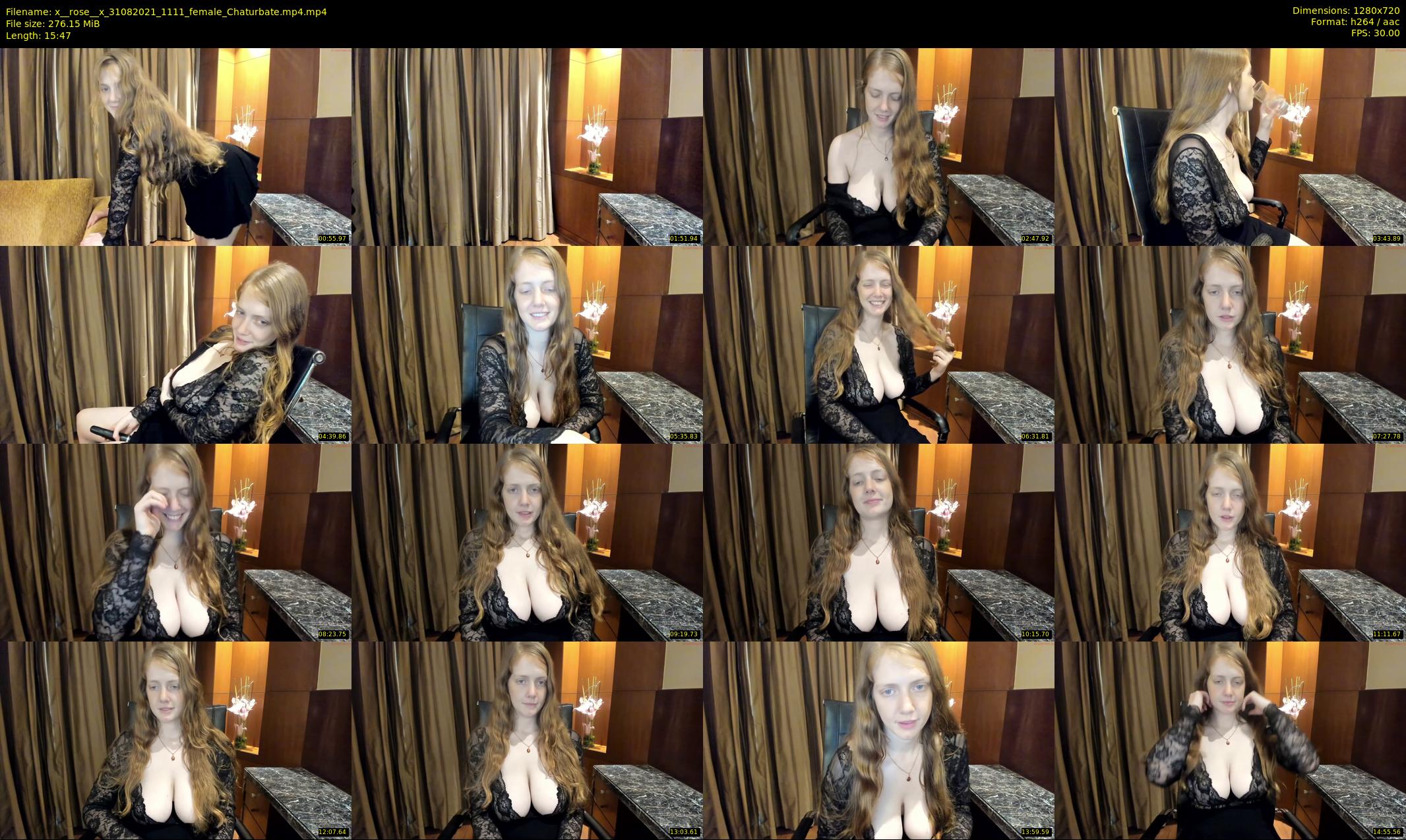 x__rose__x — 16 minute Chaturbate female cam show recording, 720p, Aug 31, 2021