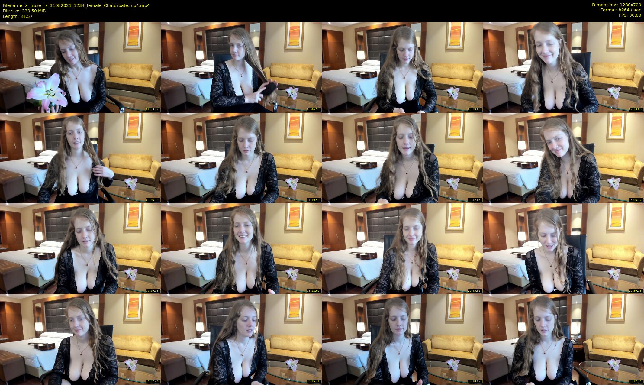x__rose__x — 32 minute Chaturbate female cam show recording, 720p, Aug 31, 2021