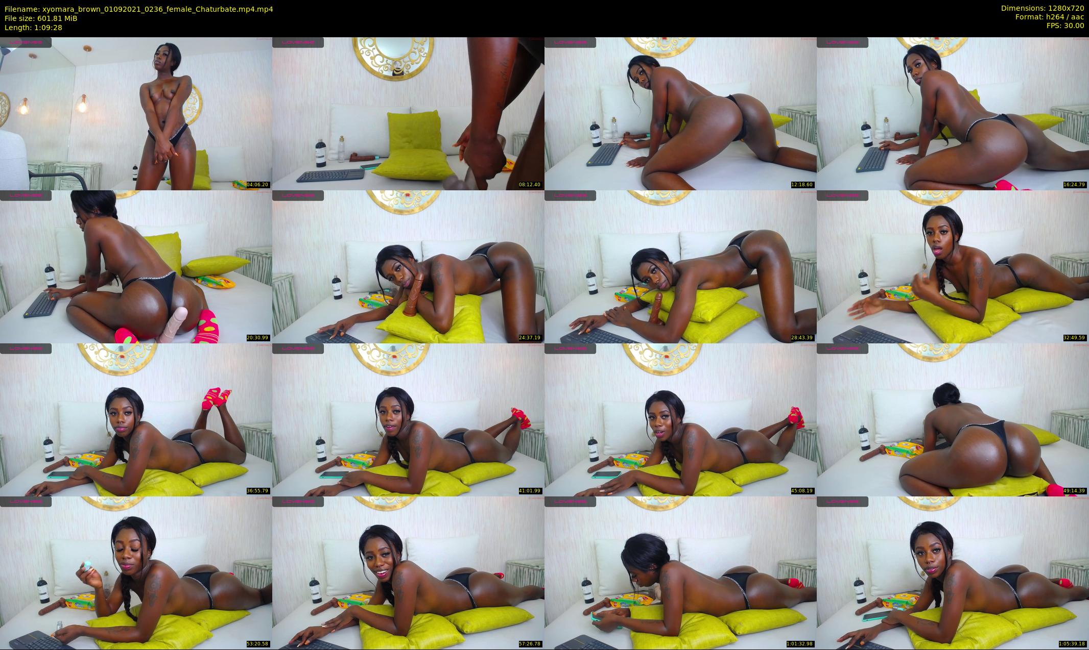 xyomara_brown — 70 minute Chaturbate female cam show recording, 720p, Sep 1, 2021