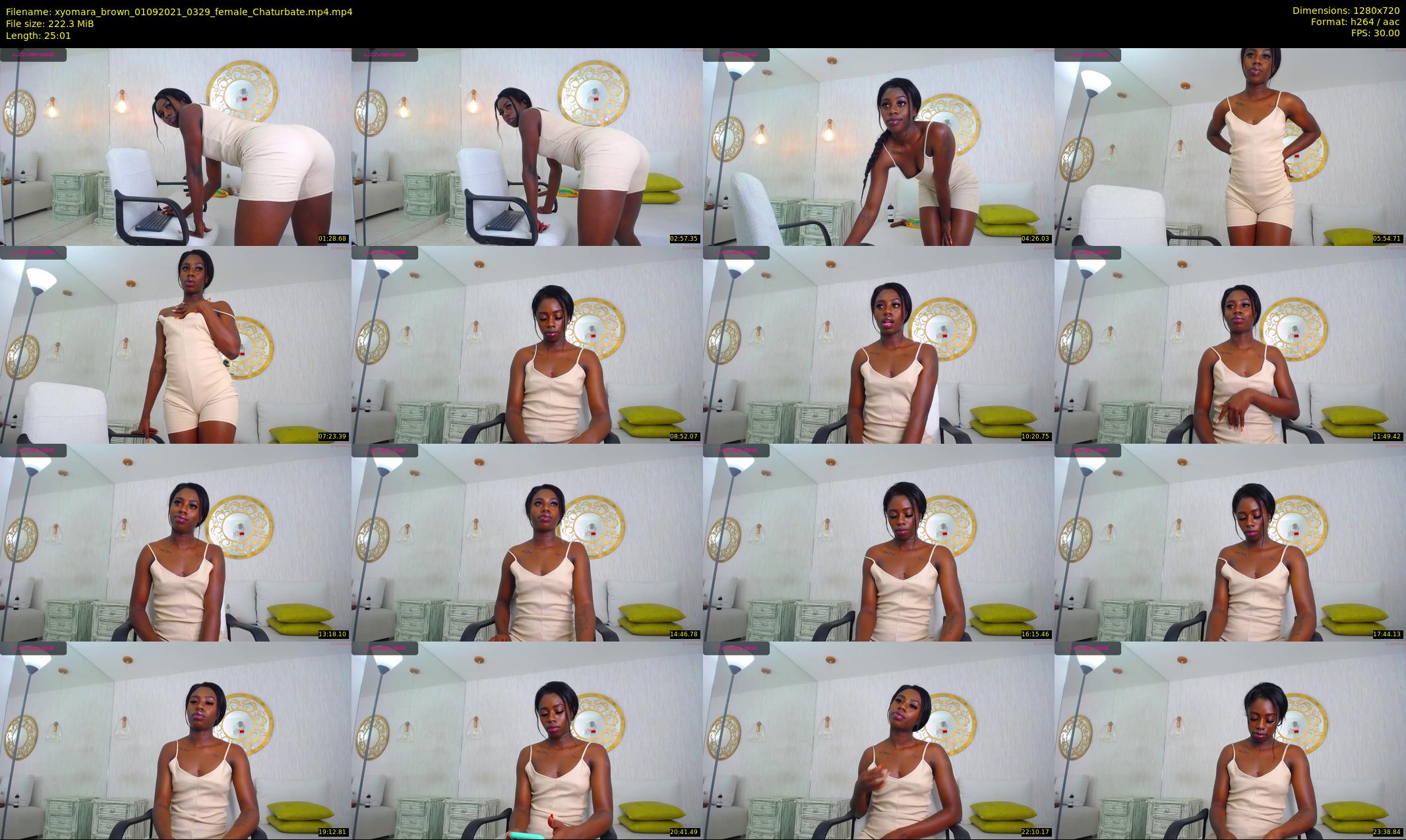 xyomara_brown — 26 minute Chaturbate female cam show recording, 720p, Sep 1, 2021