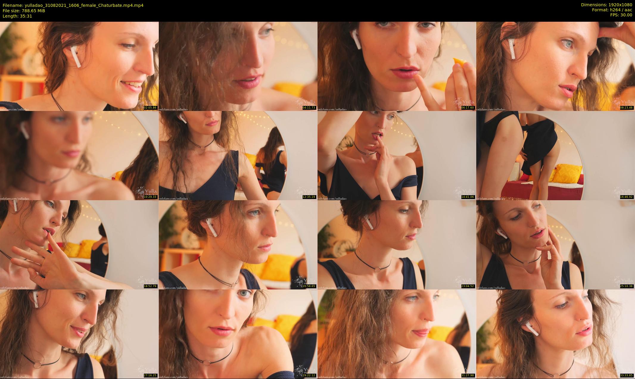 yulladao — 36 minute Chaturbate female cam show recording, 1080p, Aug 31, 2021
