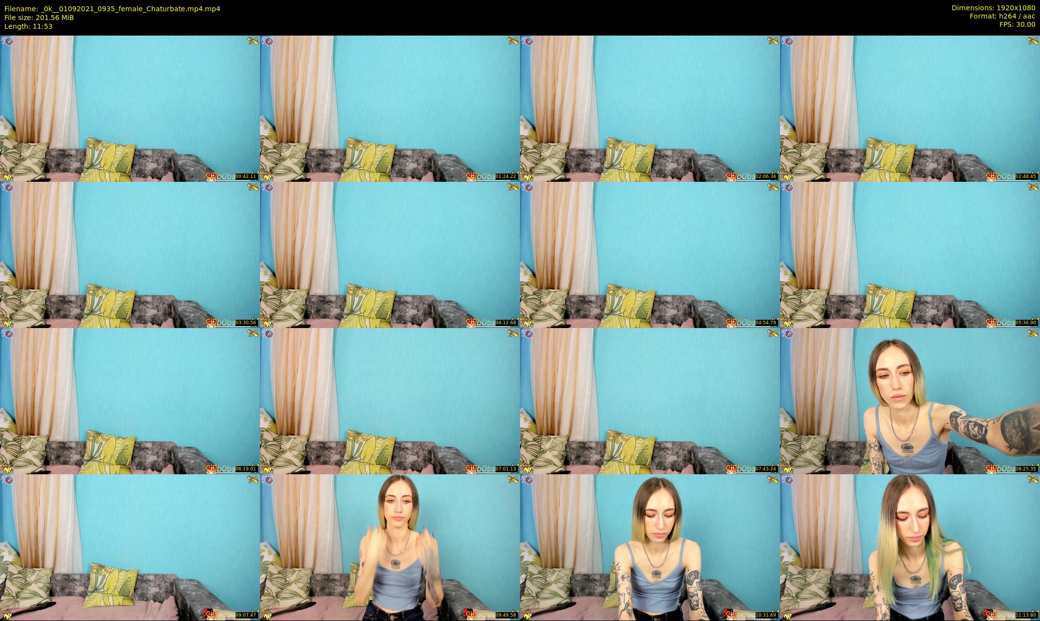 _0k_ — 12 minute Chaturbate female cam show recording, 1080p, Sep 1, 2021