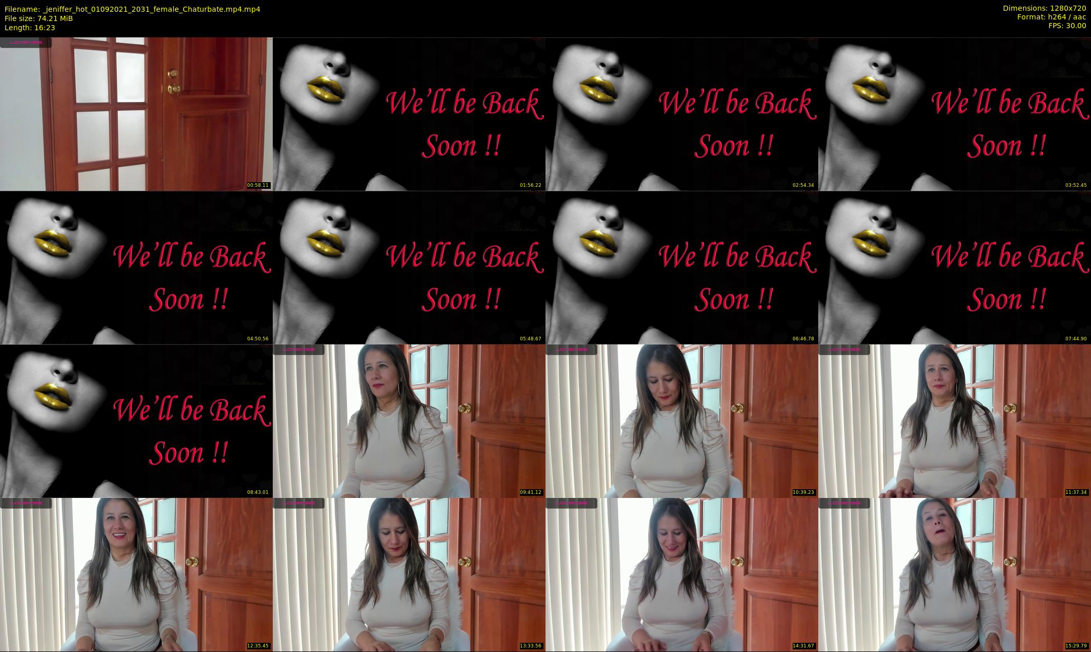 _jeniffer_hot — 17 minute Chaturbate female cam show recording, 720p, Sep 1, 2021