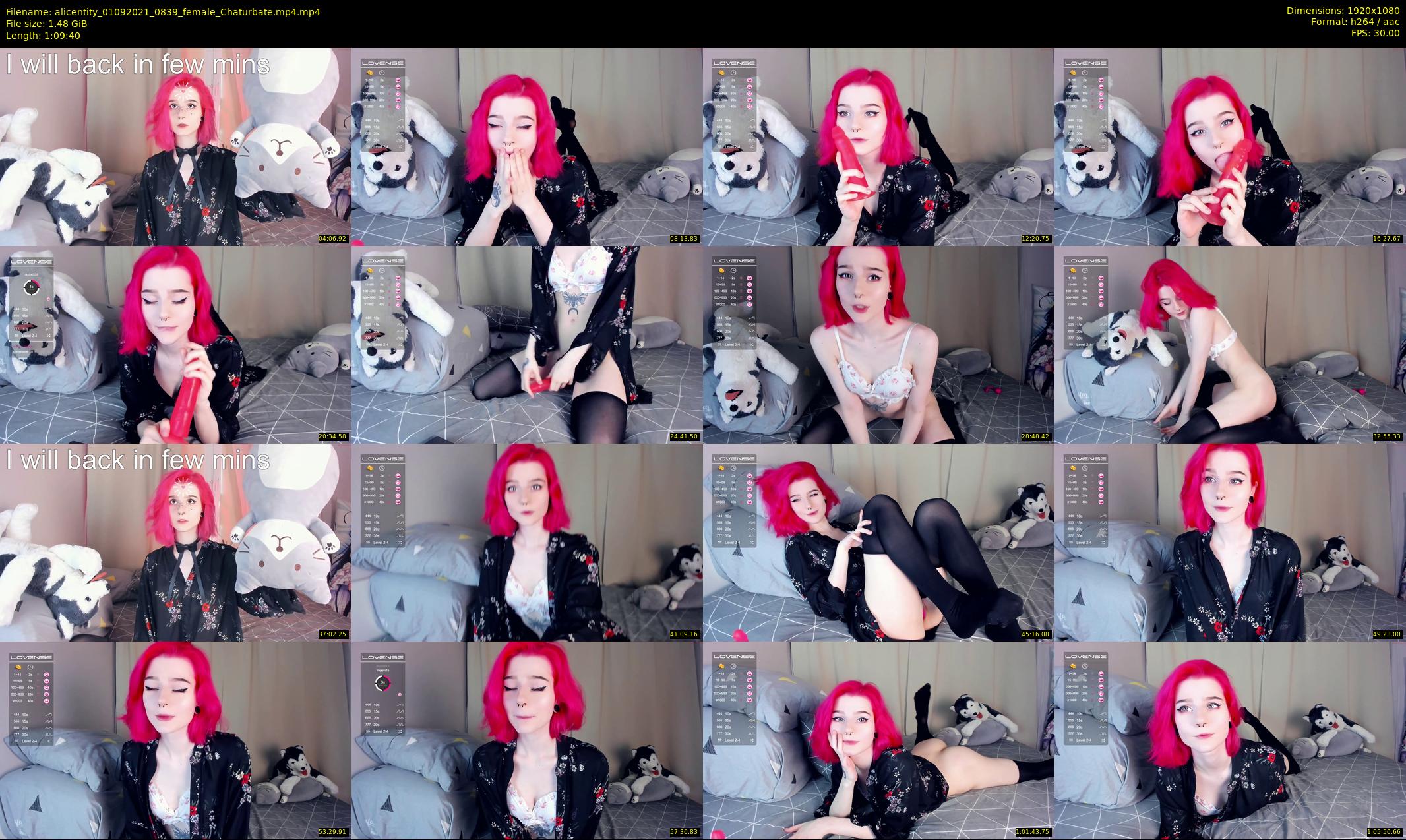 alicentity — 70 minute Chaturbate female cam show recording, 1080p, Sep 1, 2021