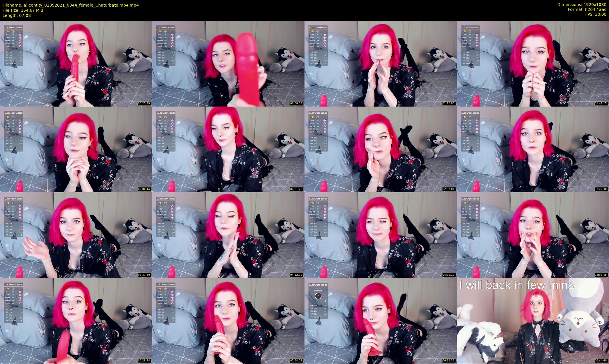 alicentity — 8 minute Chaturbate female cam show recording, 1080p, Sep 1, 2021