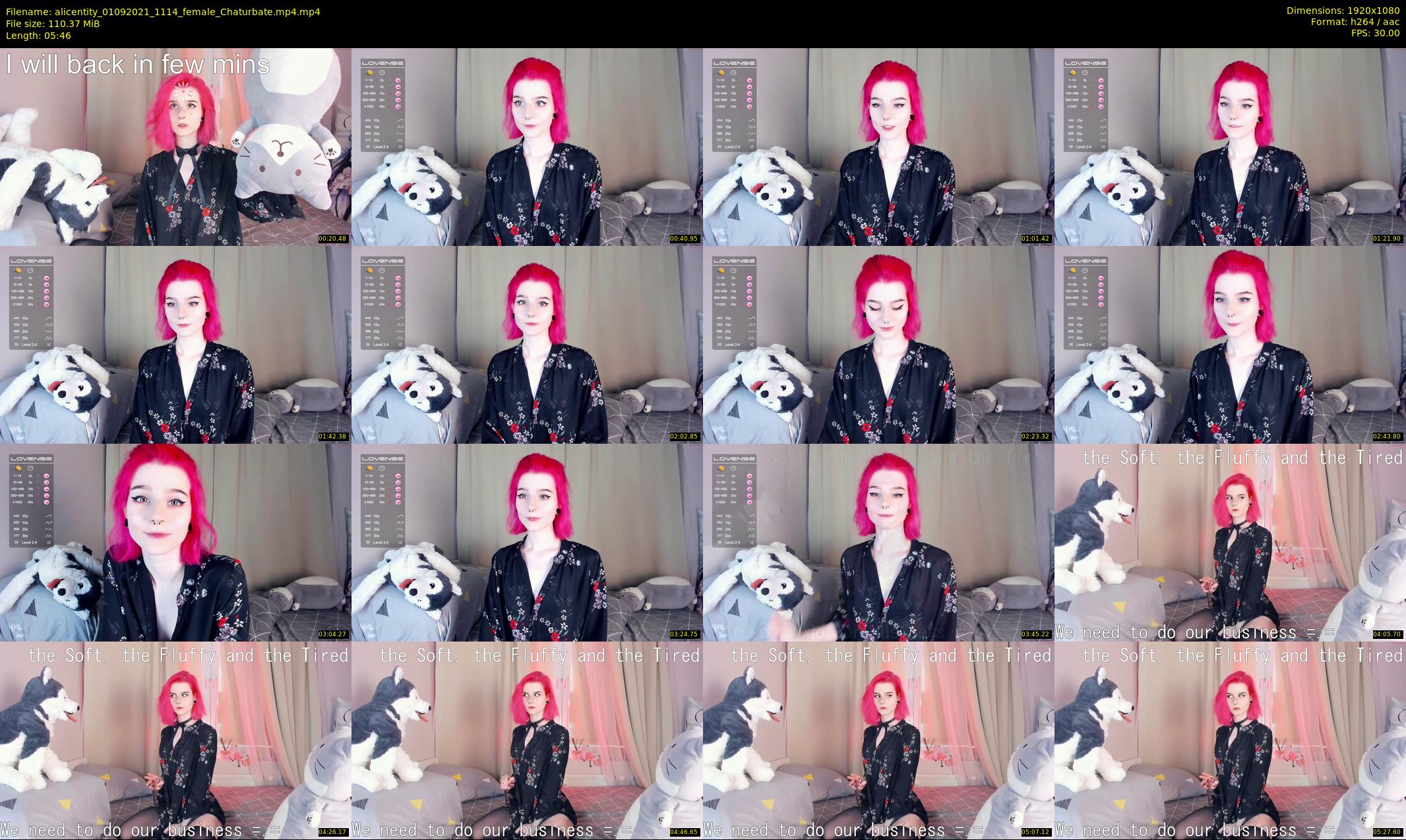 alicentity — 6 minute Chaturbate female cam show recording, 1080p, Sep 1, 2021