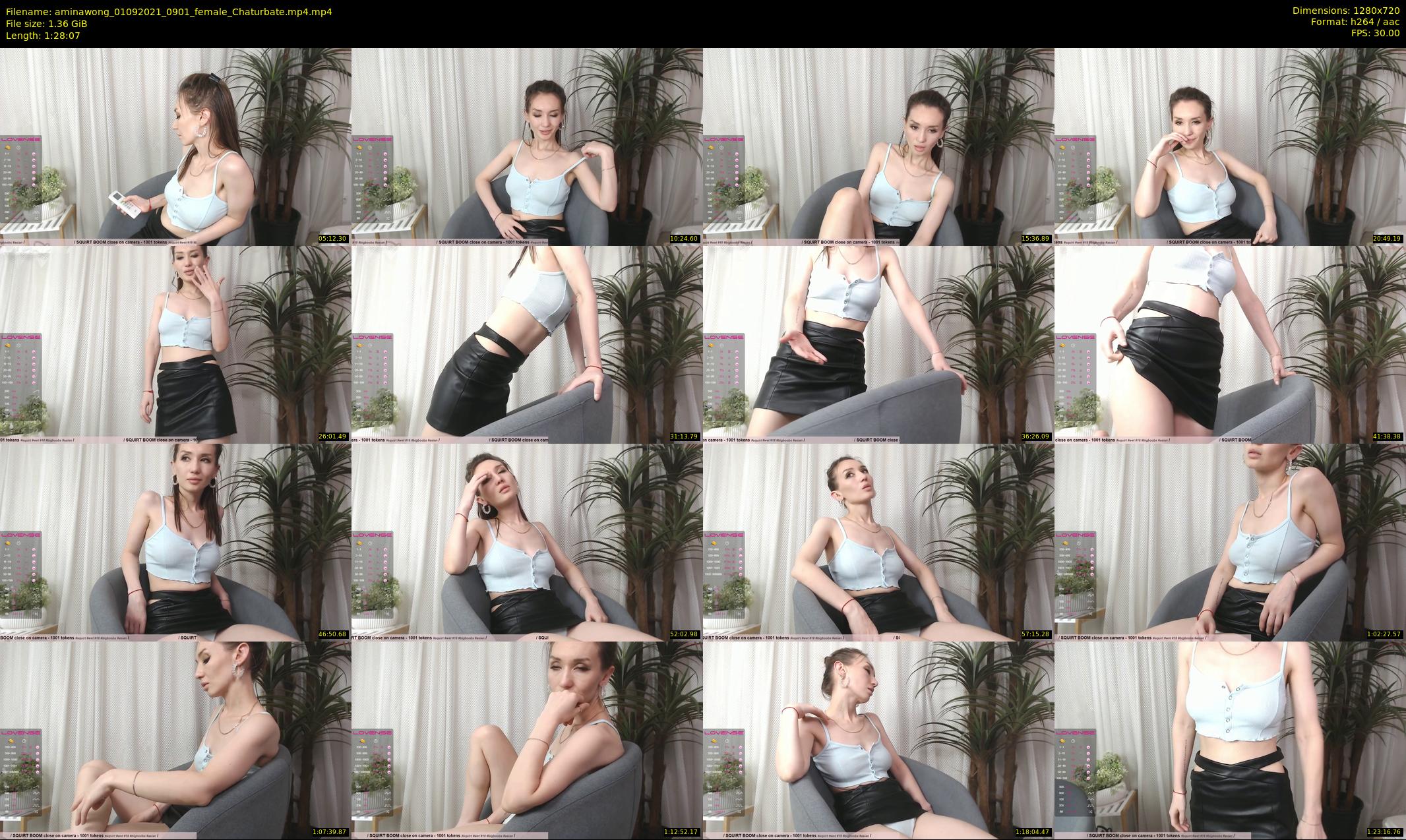 aminawong — 89 minute Chaturbate female cam show recording, 720p, Sep 1, 2021