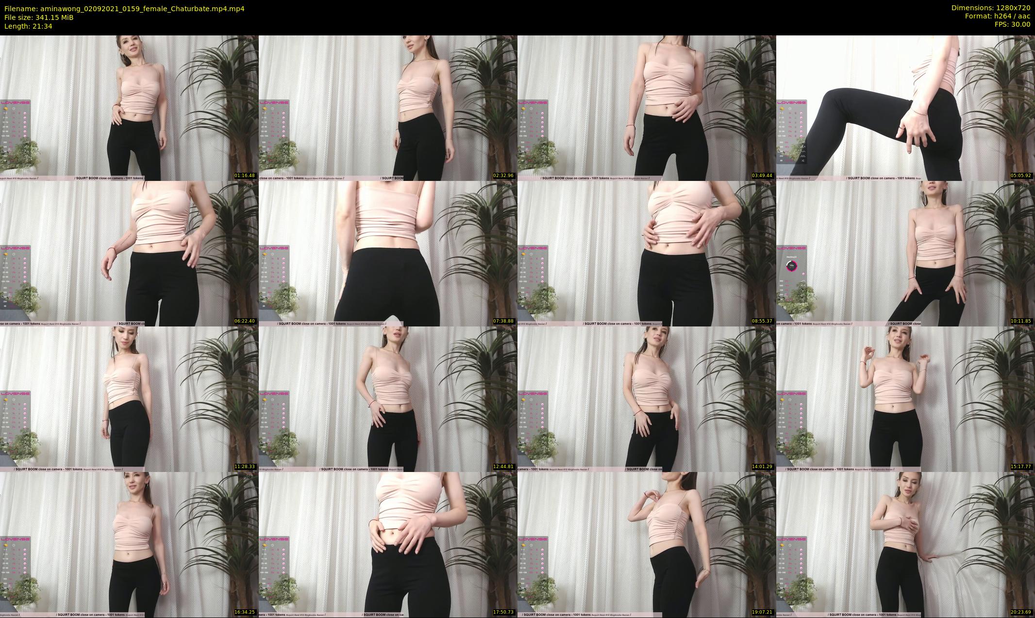 aminawong — 22 minute Chaturbate female cam show recording, 720p, Sep 2, 2021