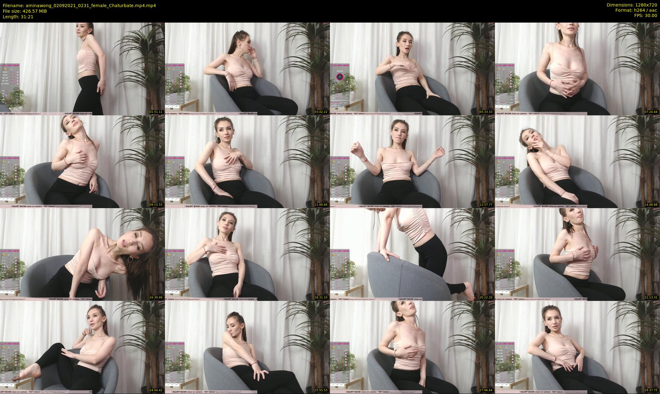 aminawong — 32 minute Chaturbate female cam show recording, 720p, Sep 2, 2021