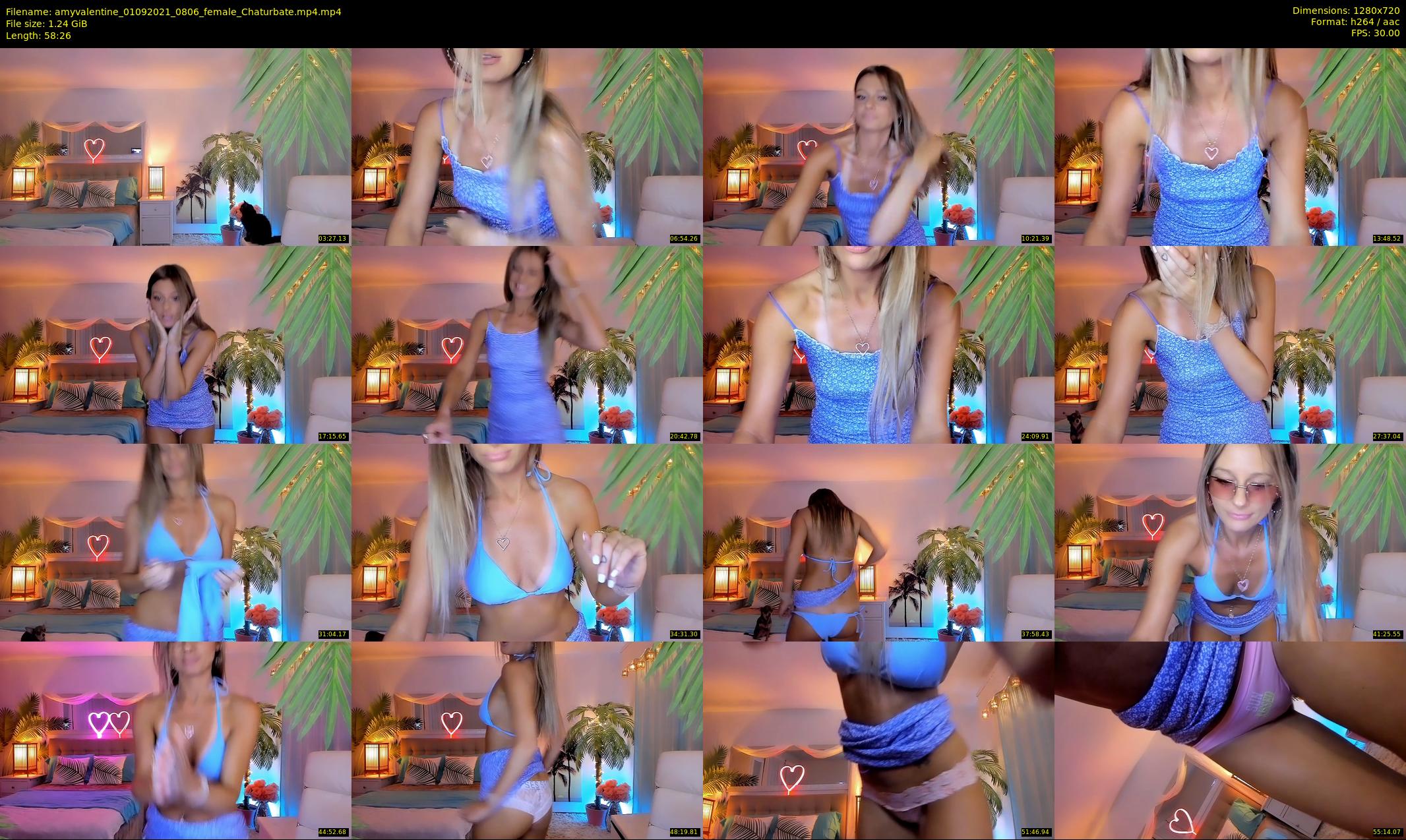 amyvalentine — 59 minute Chaturbate female cam show recording, 720p, Sep 1, 2021