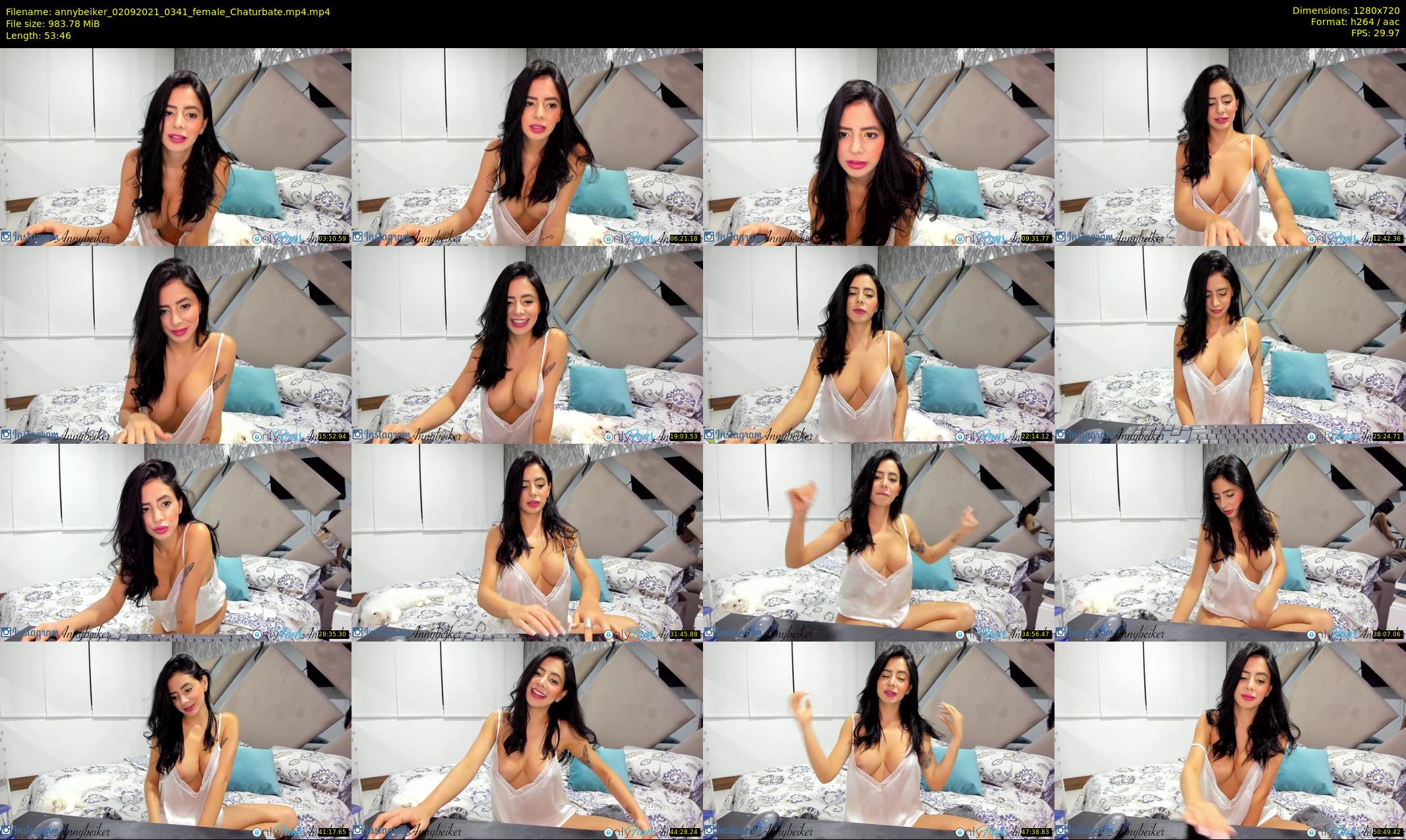 annybeiker — 54 minute Chaturbate female cam show recording, 720p, Sep 2, 2021