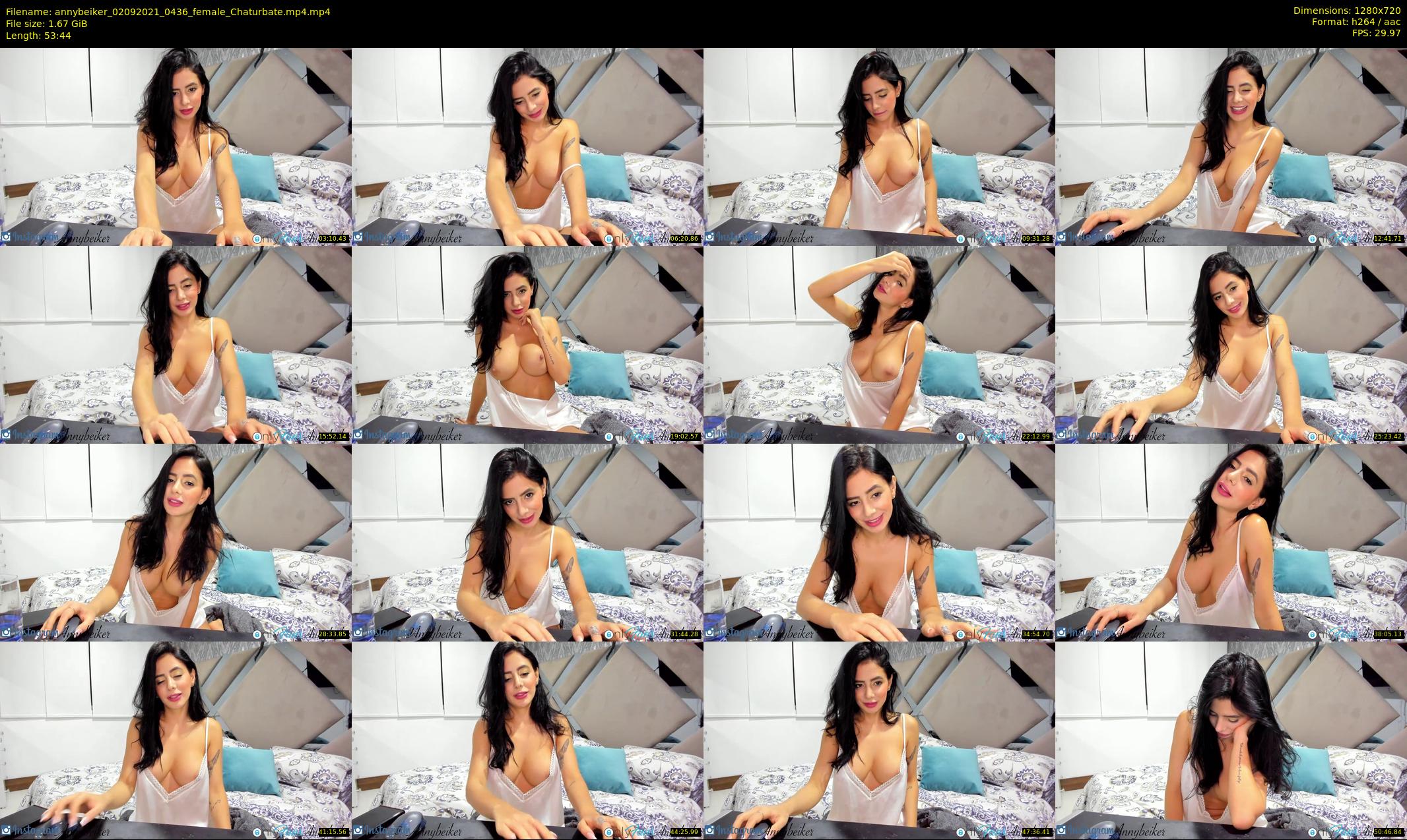 annybeiker — 54 minute Chaturbate female cam show recording, 720p, Sep 2, 2021
