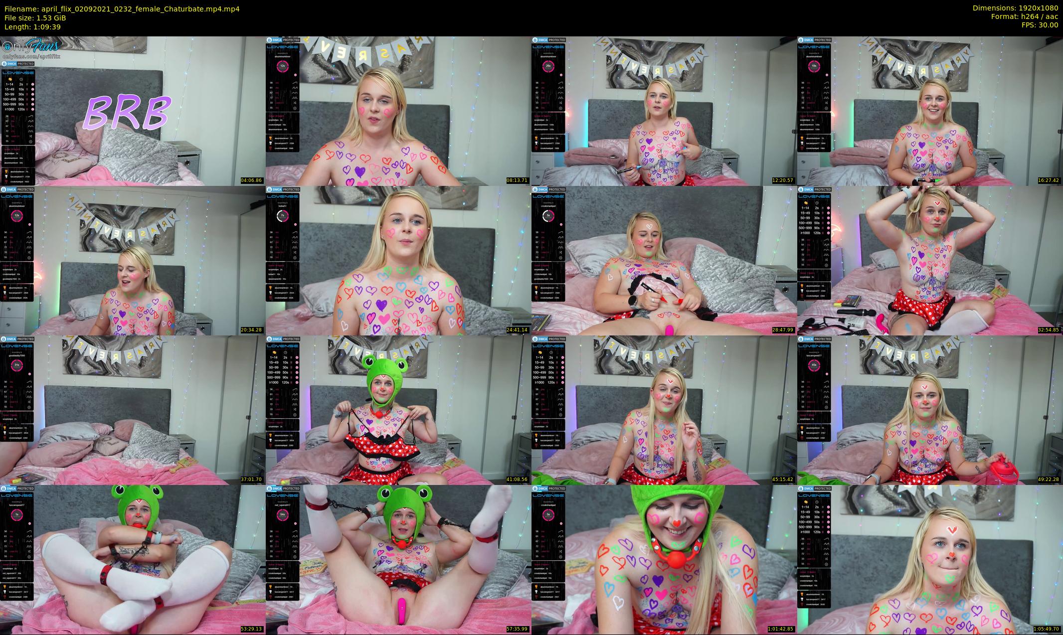 april_flix — 70 minute Chaturbate female cam show recording, 1080p, Sep 2, 2021