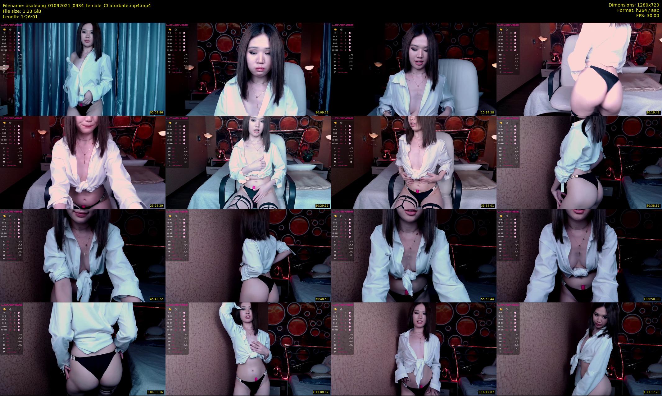 asaleong — 87 minute Chaturbate female cam show recording, 720p, Sep 1, 2021