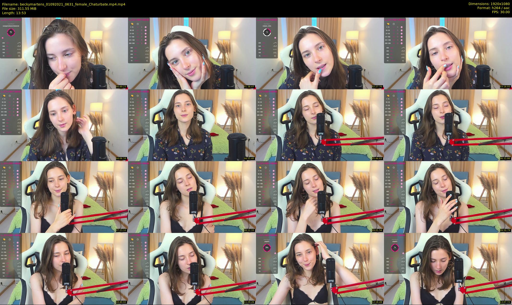 beckymartens — 14 minute Chaturbate female cam show recording, 1080p, Sep 1, 2021