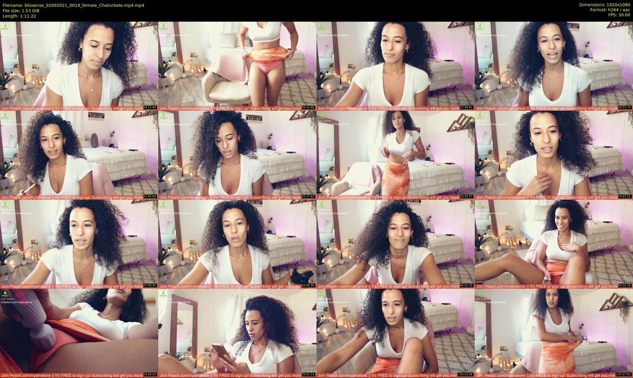 blissense — 72 minute Chaturbate female cam show recording, 1080p, Sep 2, 2021
