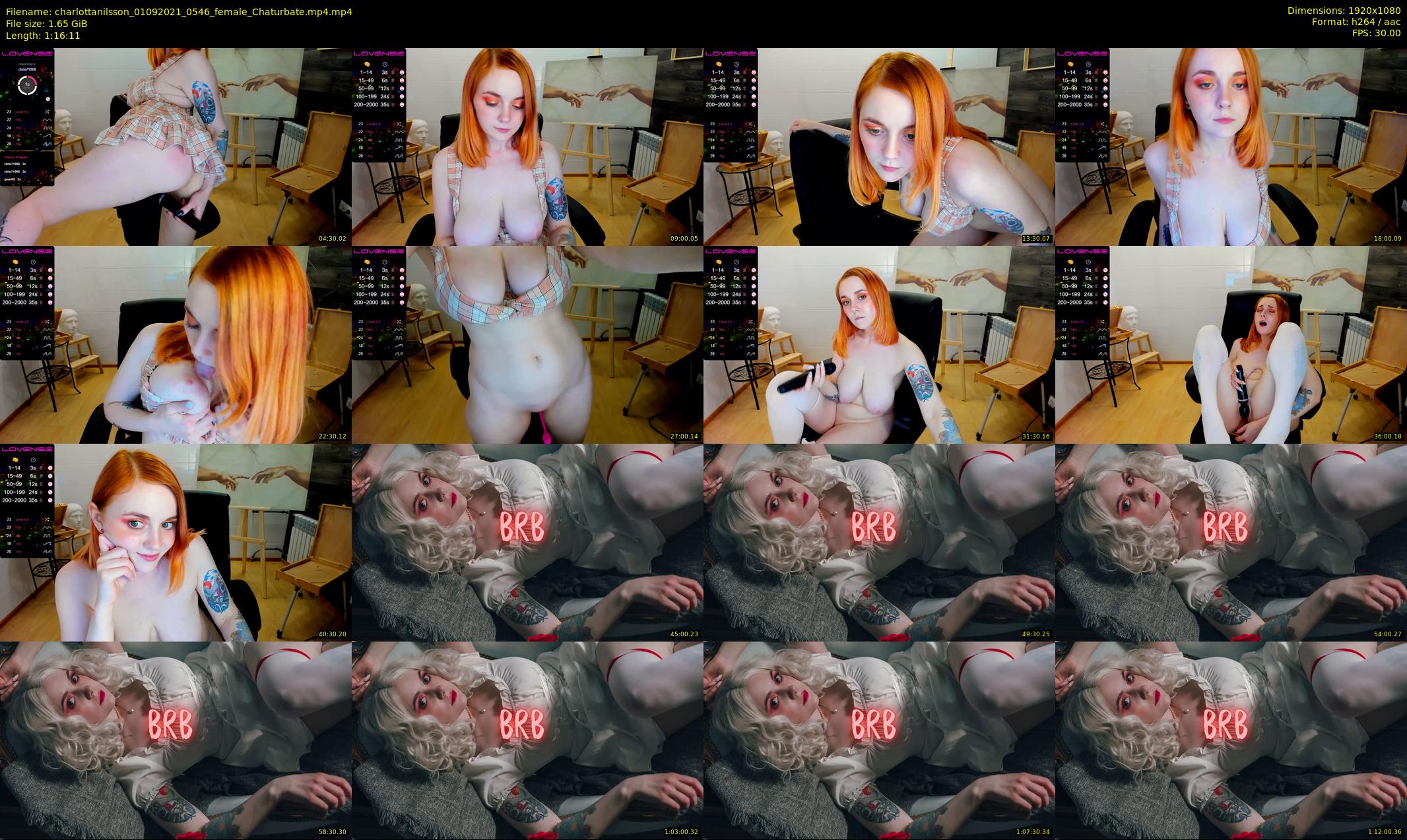 charlottanilsson — 77 minute Chaturbate female cam show recording, 1080p, Sep 1, 2021