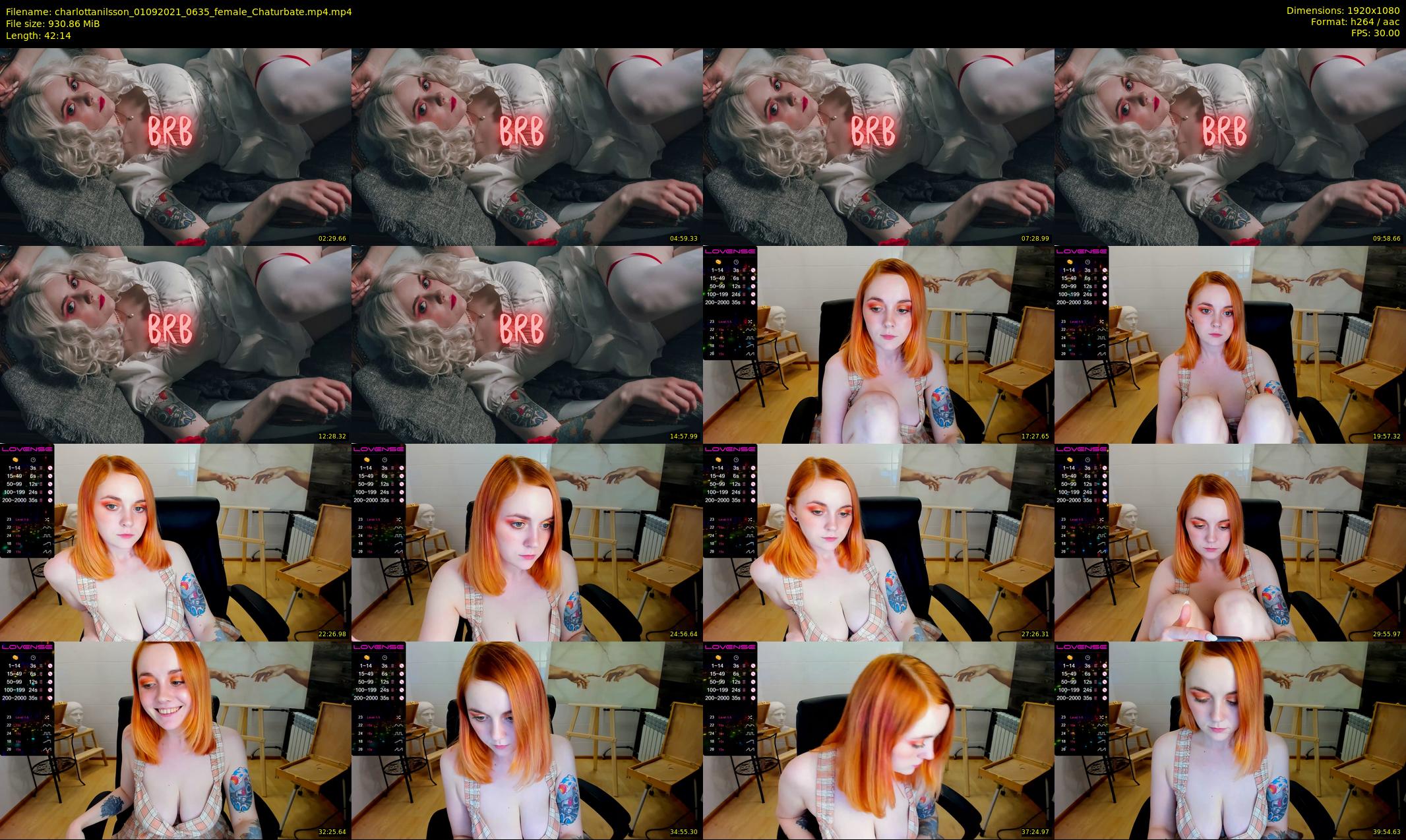 charlottanilsson — 43 minute Chaturbate female cam show recording, 1080p, Sep 1, 2021