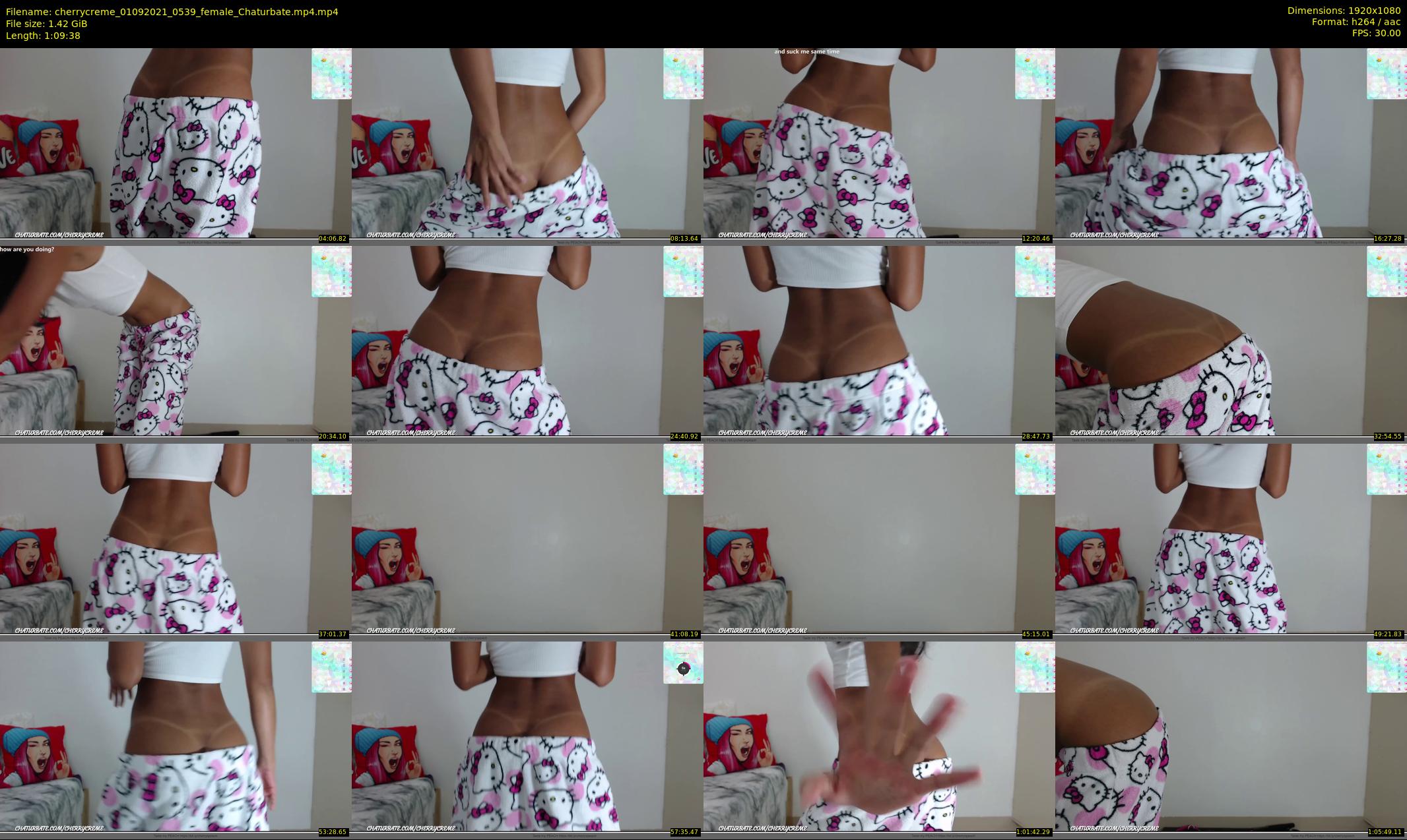 cherrycreme — 70 minute Chaturbate female cam show recording, 1080p, Sep 1, 2021