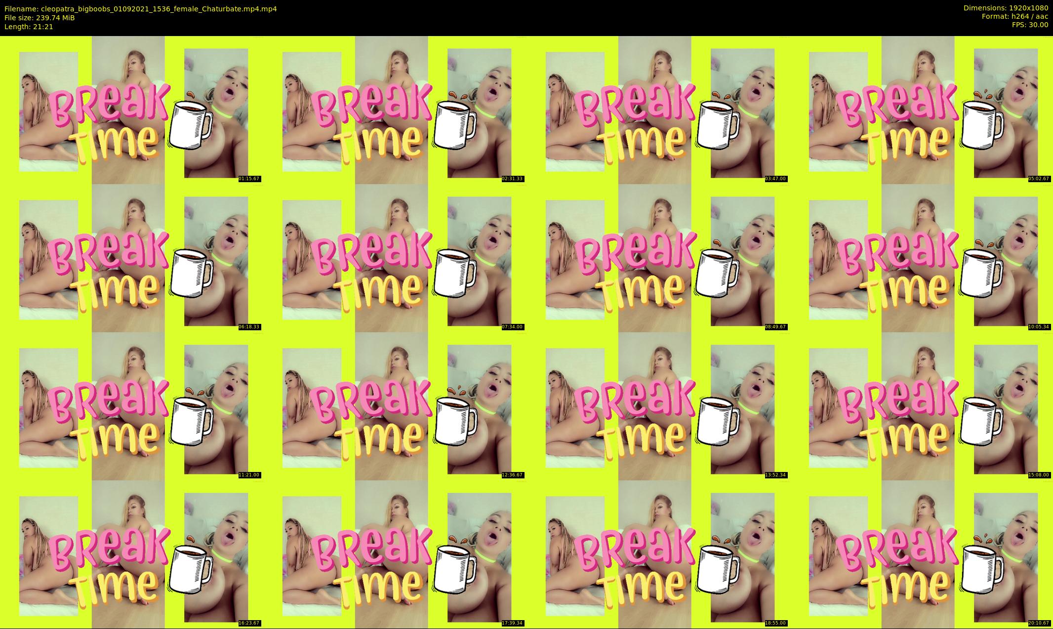 cleopatra_bigboobs — 22 minute Chaturbate female cam show recording, 1080p, Sep 1, 2021