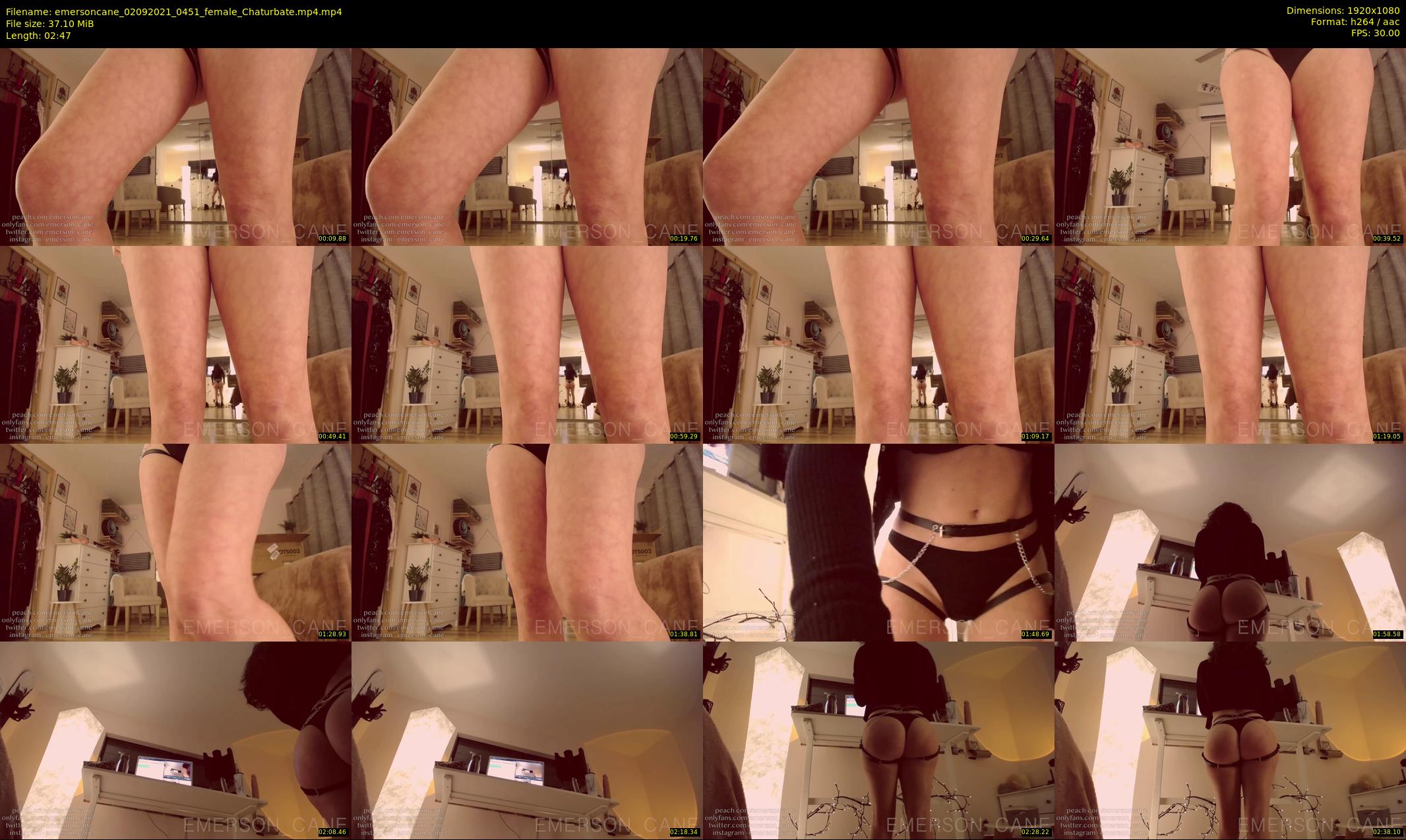 emersoncane — 3 minute Chaturbate female cam show recording, 1080p, Sep 2, 2021