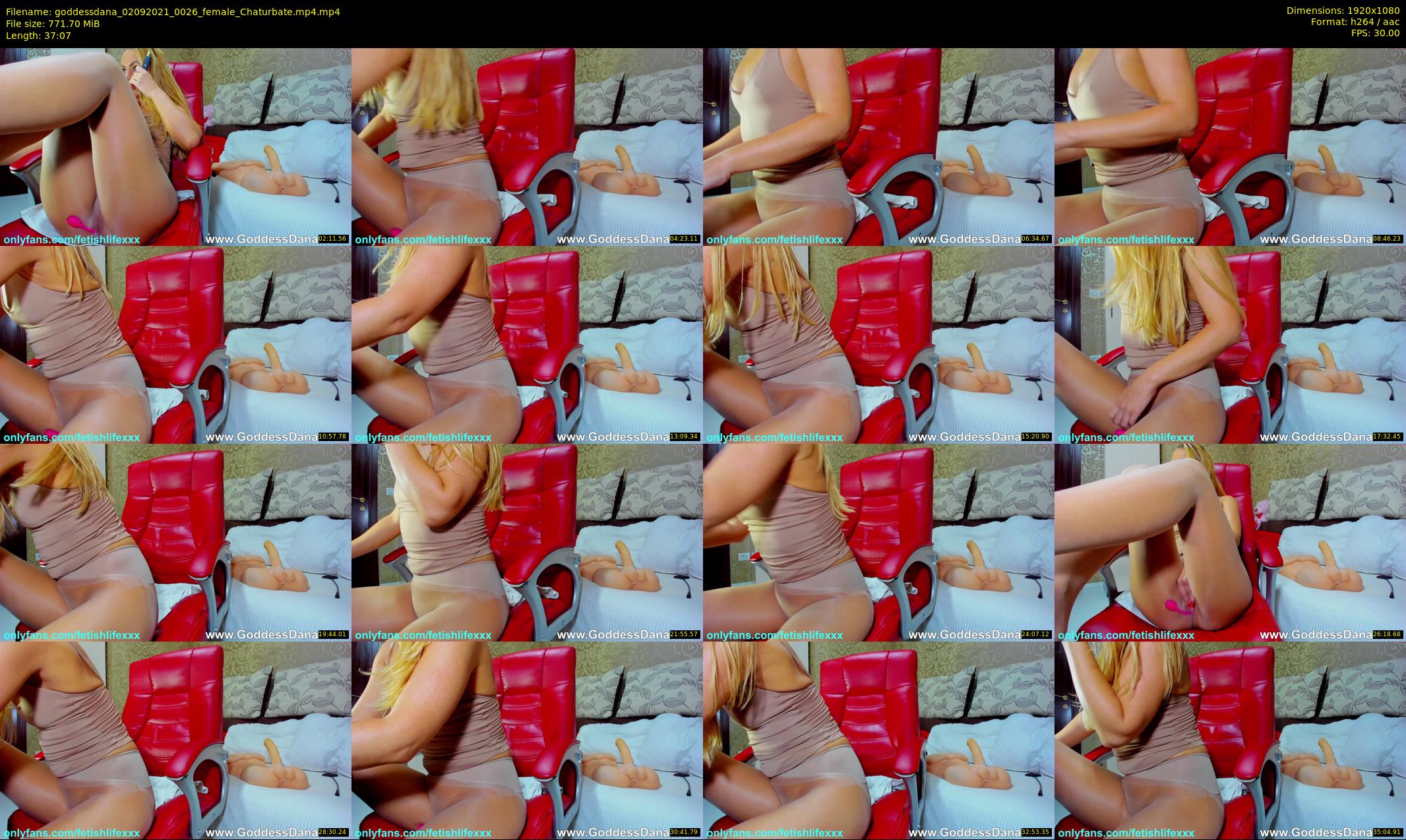 goddessdana — 38 minute Chaturbate female cam show recording, 1080p, Sep 2, 2021