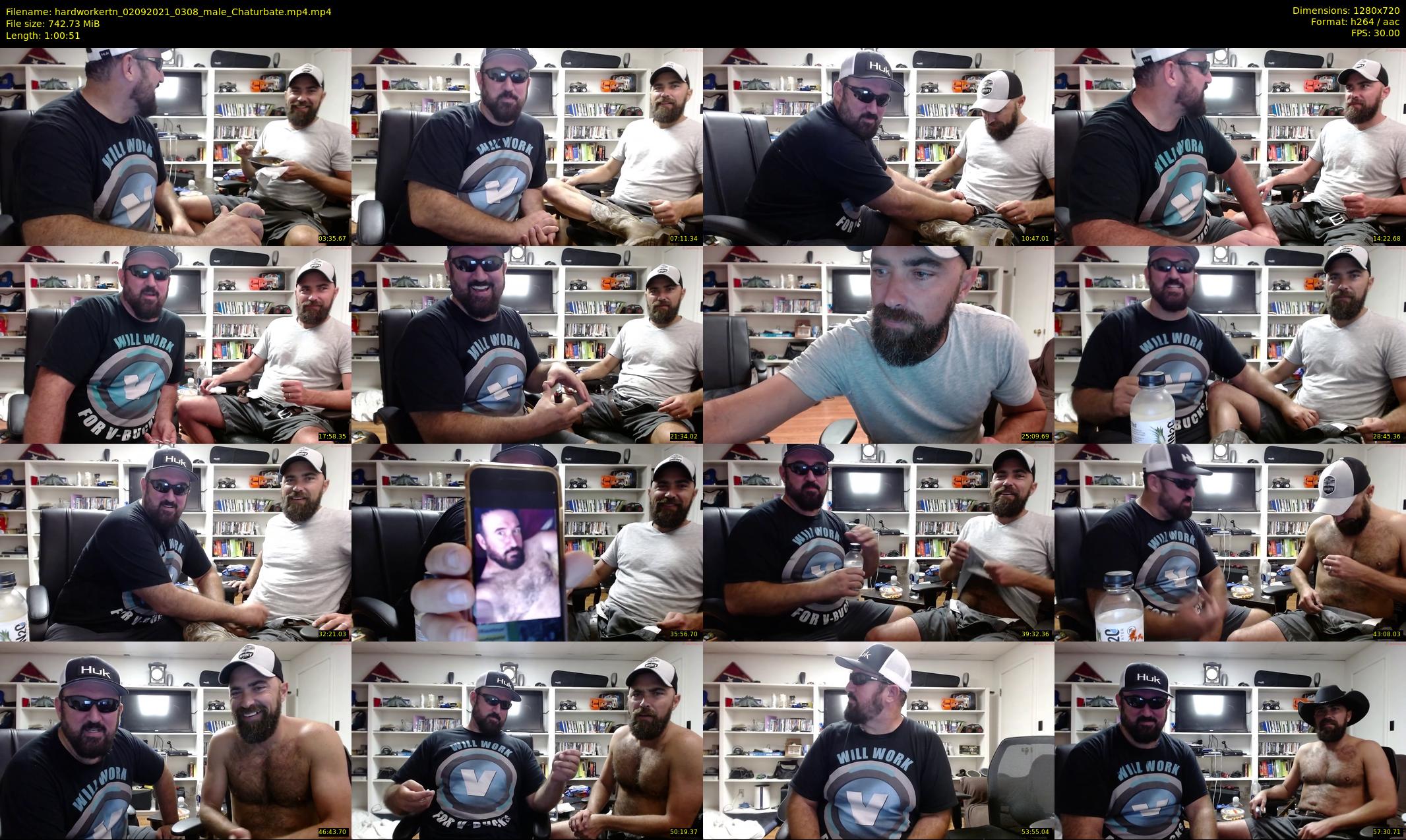 hardworkertn — 61 minute Chaturbate male cam show recording, 720p, Sep 2, 2021