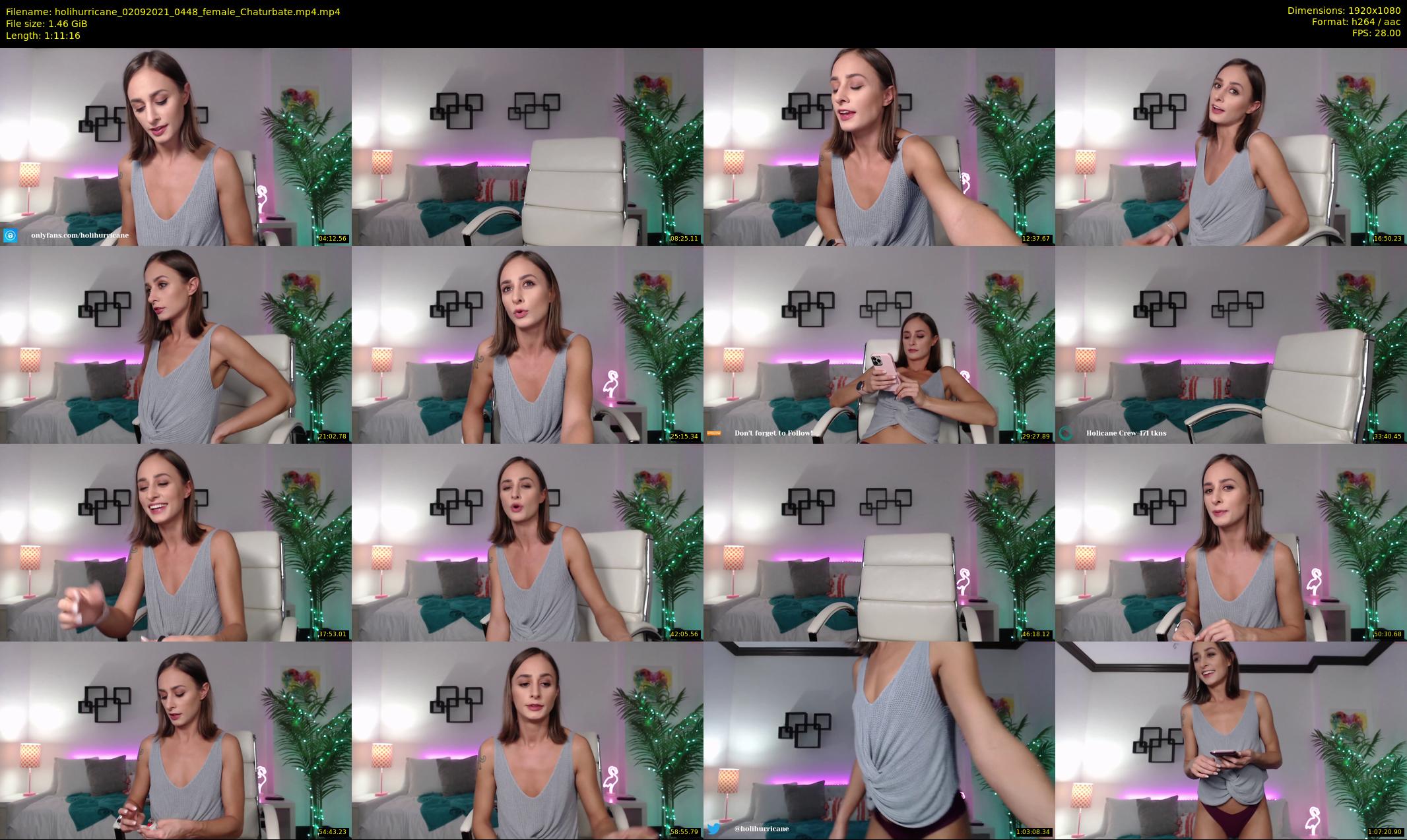 holihurricane — 72 minute Chaturbate female cam show recording, 1080p, Sep 2, 2021
