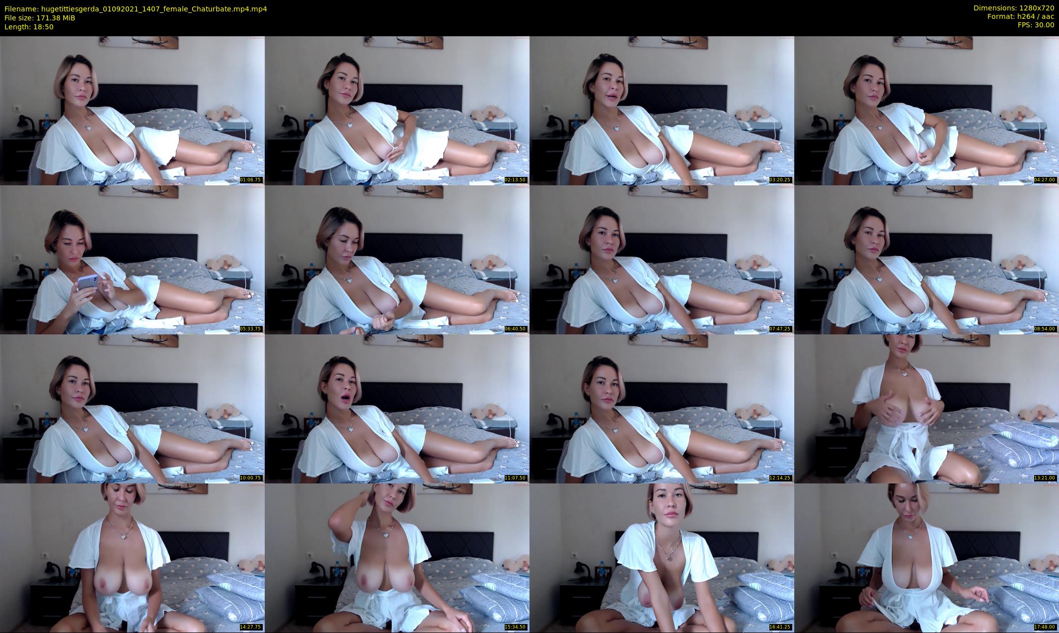 hugetittiesgerda — 19 minute Chaturbate female cam show recording, 720p, Sep 1, 2021
