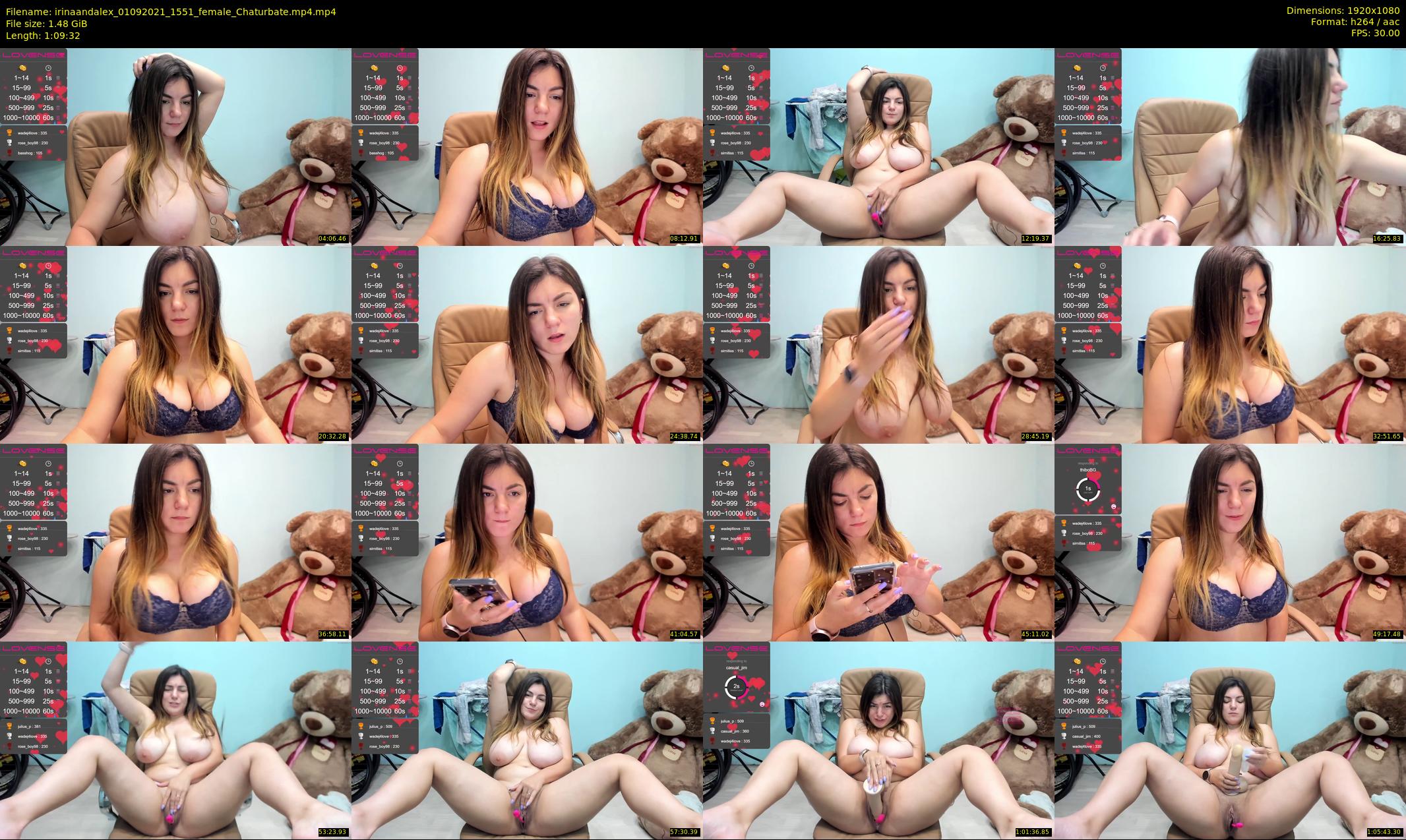 irinaandalex — 70 minute Chaturbate couple cam show recording, 1080p, Sep 1, 2021