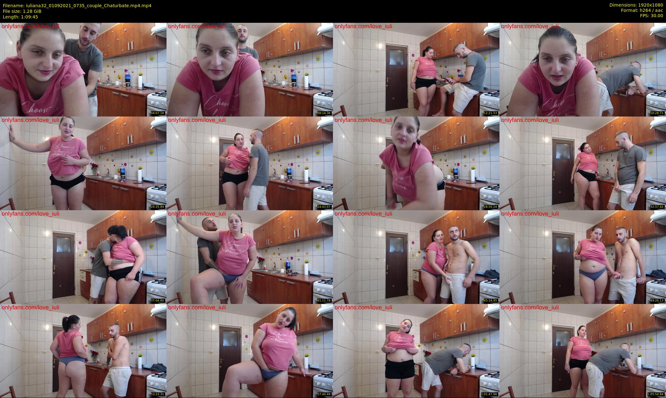 iuliana32 — 70 minute Chaturbate couple cam show recording, 1080p, Sep 1, 2021