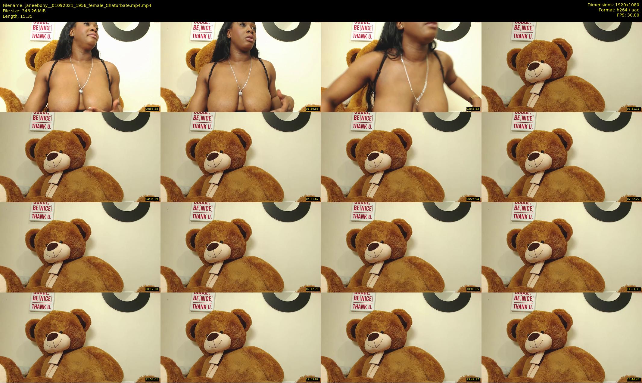 janeebony_ — 16 minute Chaturbate female cam show recording, 1080p, Sep 1, 2021