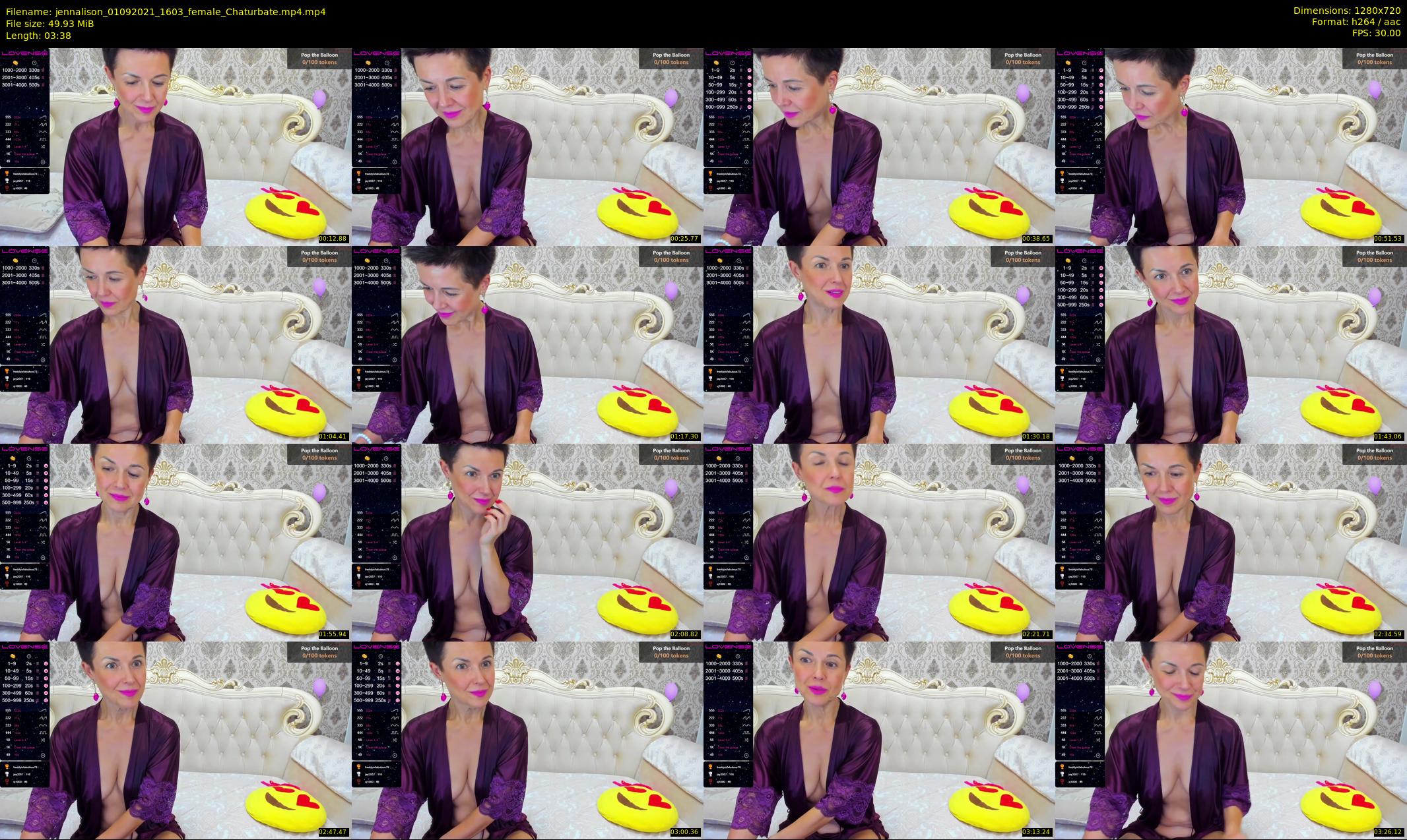jennalison — 4 minute Chaturbate female cam show recording, 720p, Sep 1, 2021
