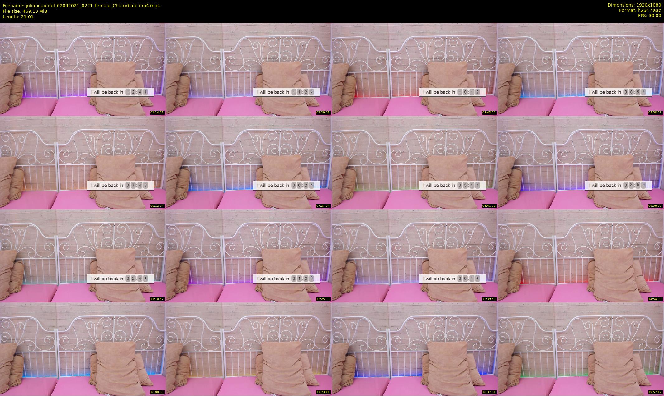 juliabeautiful — 22 minute Chaturbate female cam show recording, 1080p, Sep 2, 2021