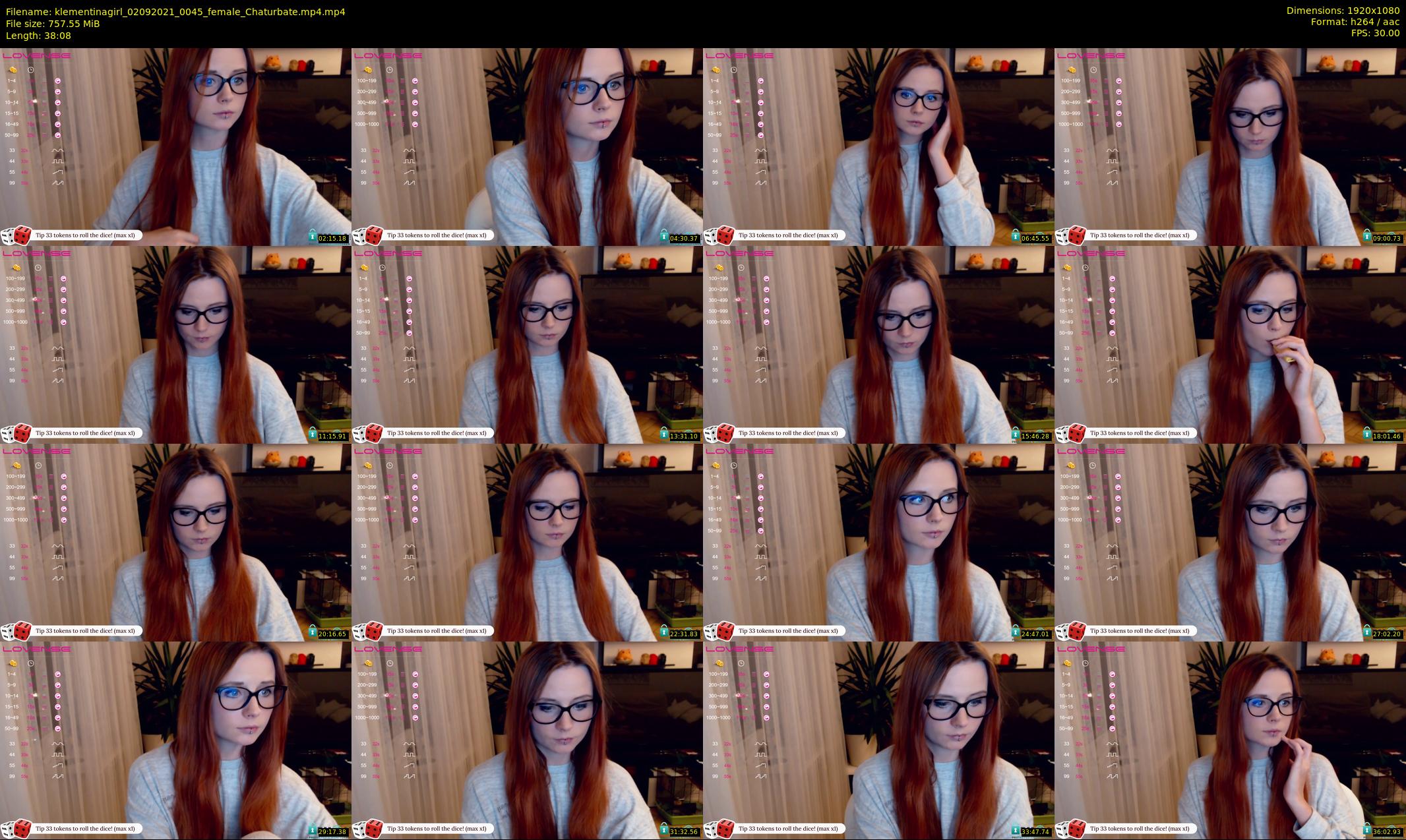 klementinagirl — 39 minute Chaturbate female cam show recording, 1080p, Sep 2, 2021