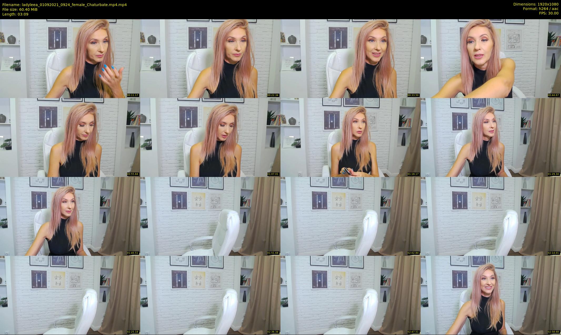 ladyleea — 4 minute Chaturbate female cam show recording, 1080p, Sep 1, 2021